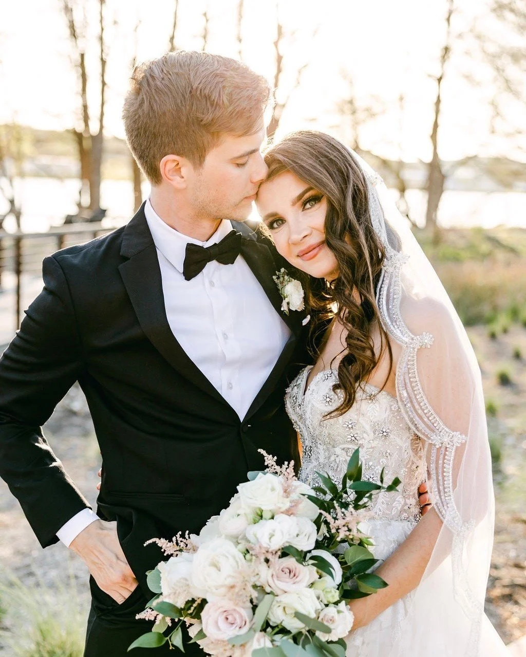 Obsessed with them 😍

Hair by LUX artist - @hair_by_ash7
Makeup by LUX artist - @alexfquiroz
Venue - @campusonlakeaustin
Planner - @bbfaustin
Photographer - @claire_risingoakimages
Videographer - @awesome.videography
Floral - @exquisitepetals
Cake -