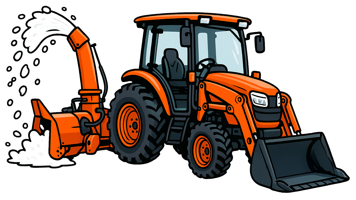 Muskoka Snow Removal Tractor Snow Blowing