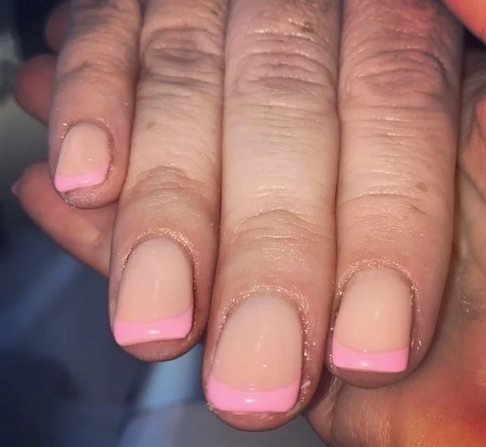 Pink nails with pink tip 💕 such a cute combo for summer ☀️

#biabnails #gelnails #frenchgelnails #biabfrench #manicure #beautysalon #manchestersalon #cheshiresalon #selflove #girly #pink