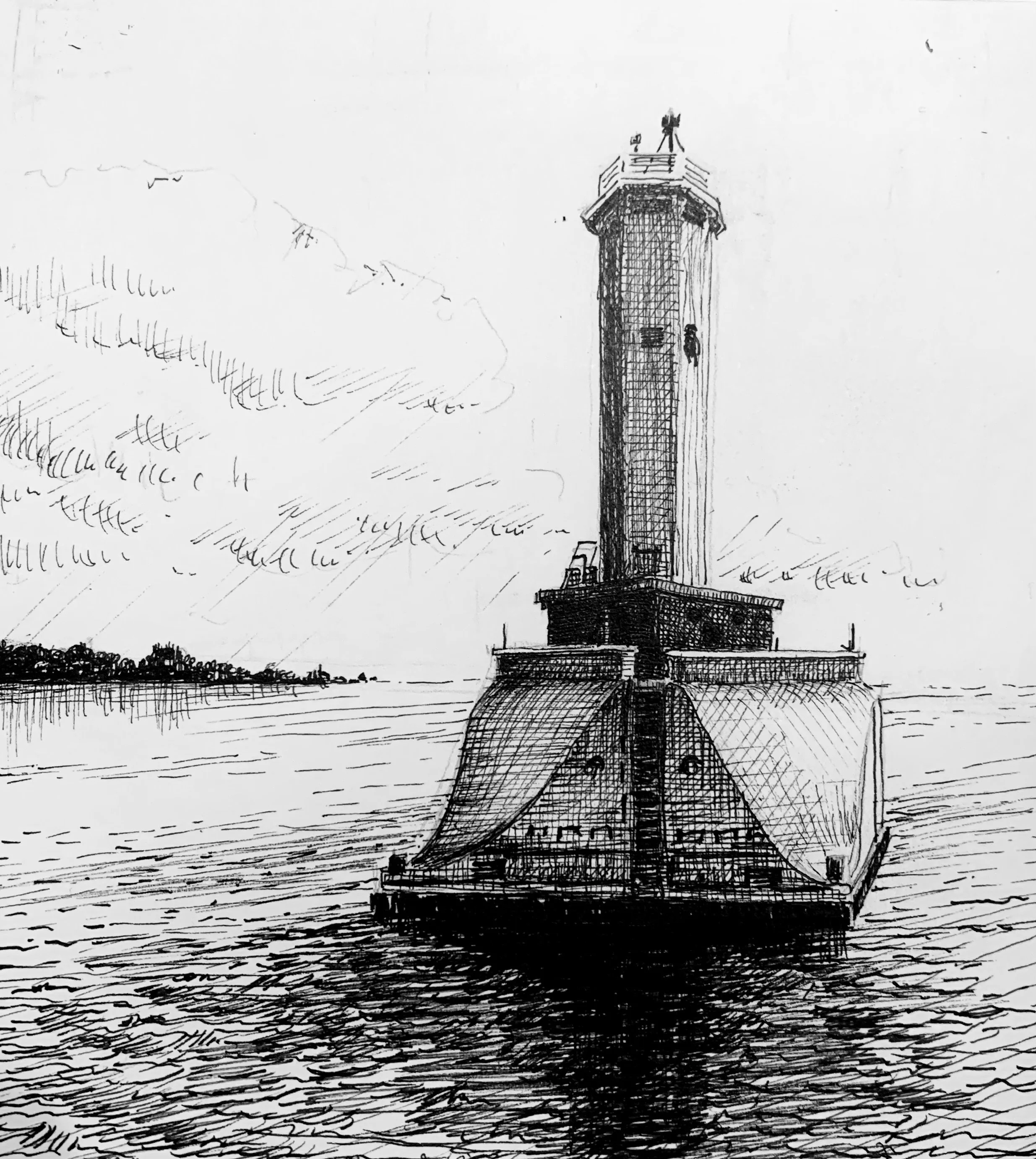 Inktober drawing by PETER GRUNDY