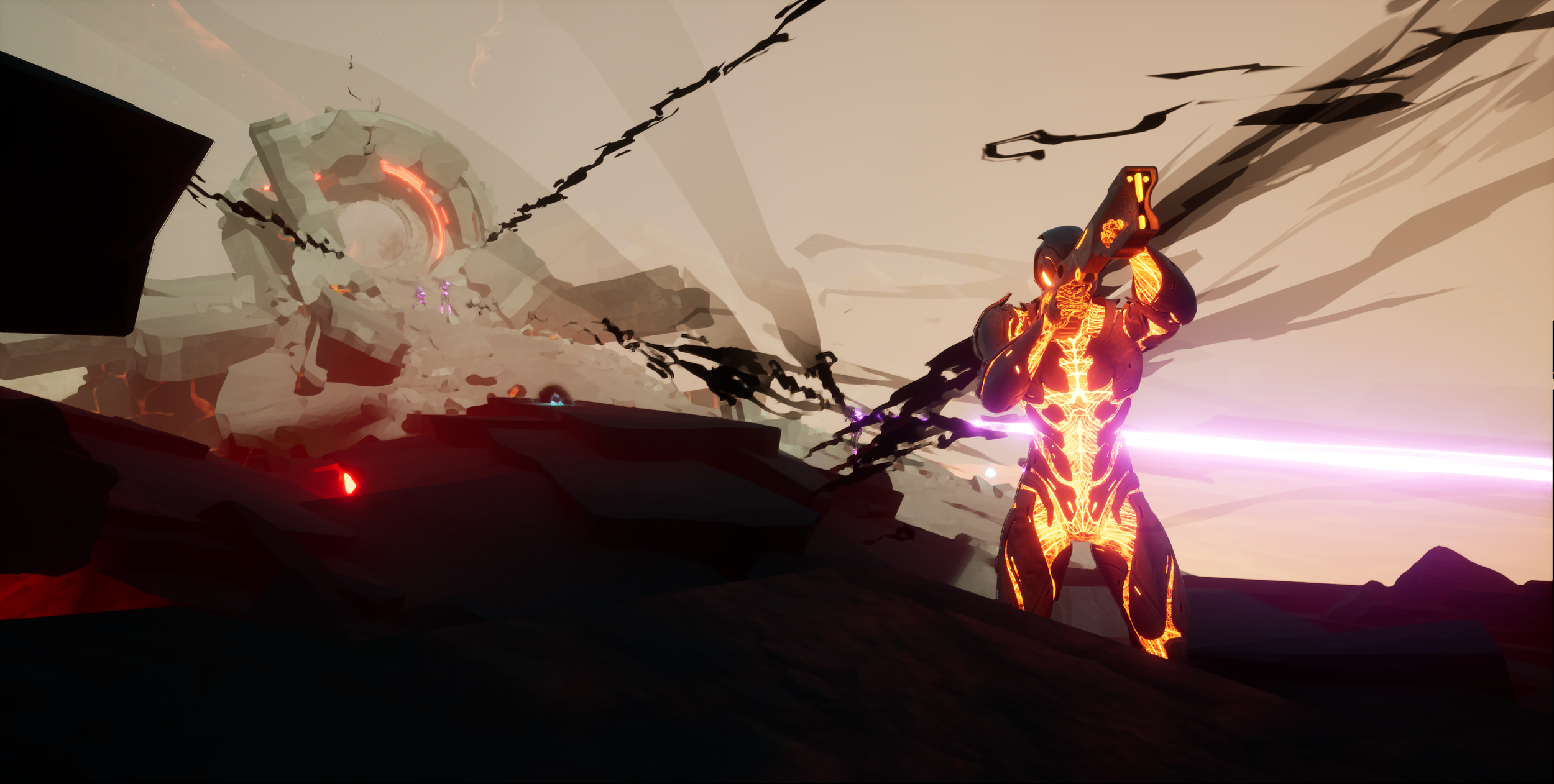 Warped, Unreal 5 level. Models, textures, lighting by PETER GRUNDY. Technical art by Sean Brown.