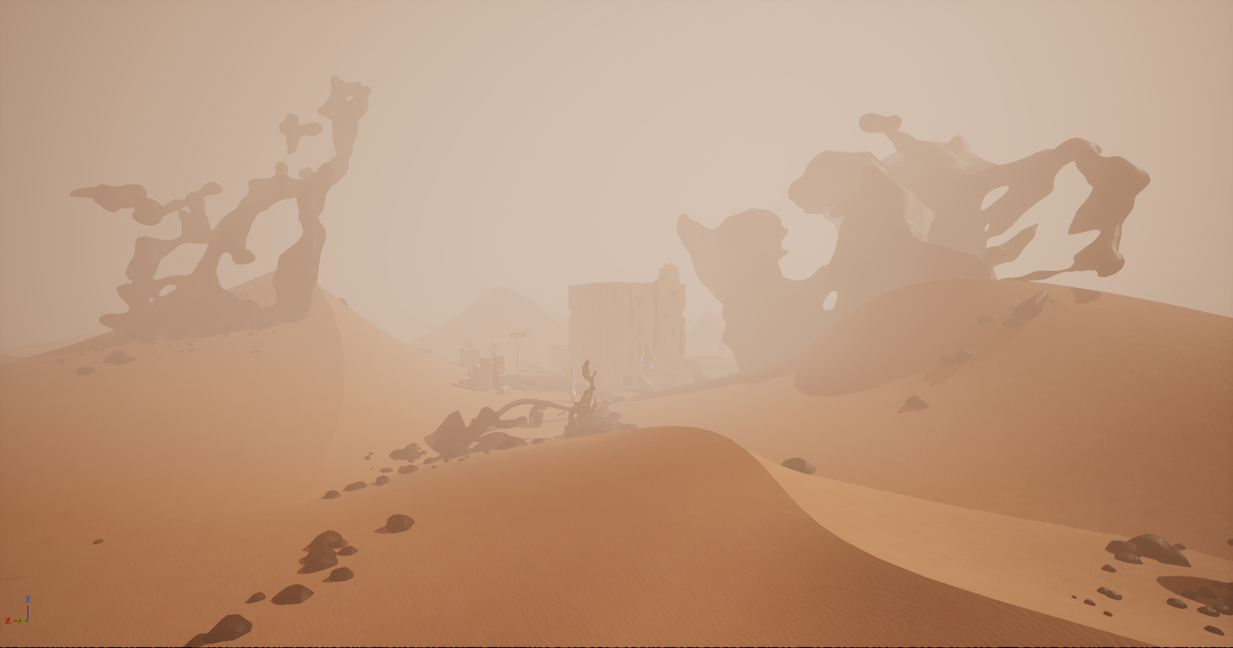 Warped, Unreal 5 level. Models, textures, lighting by PETER GRUNDY. Technical art by Sean Brown.