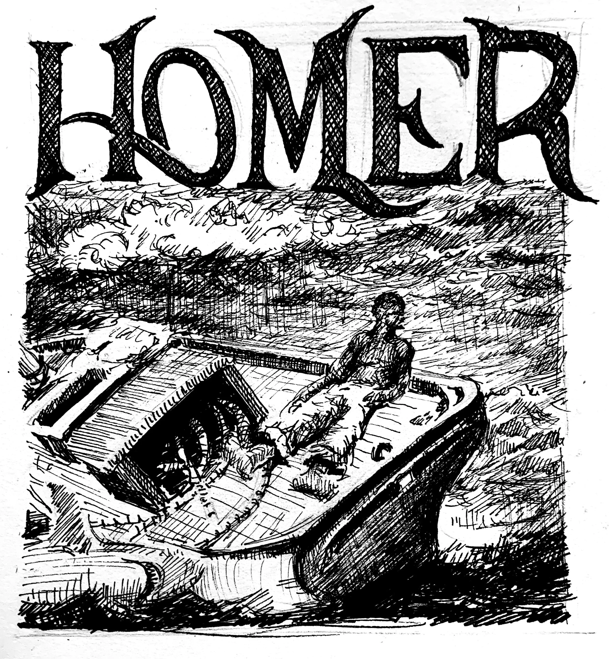 Inktober drawing by PETER GRUNDY