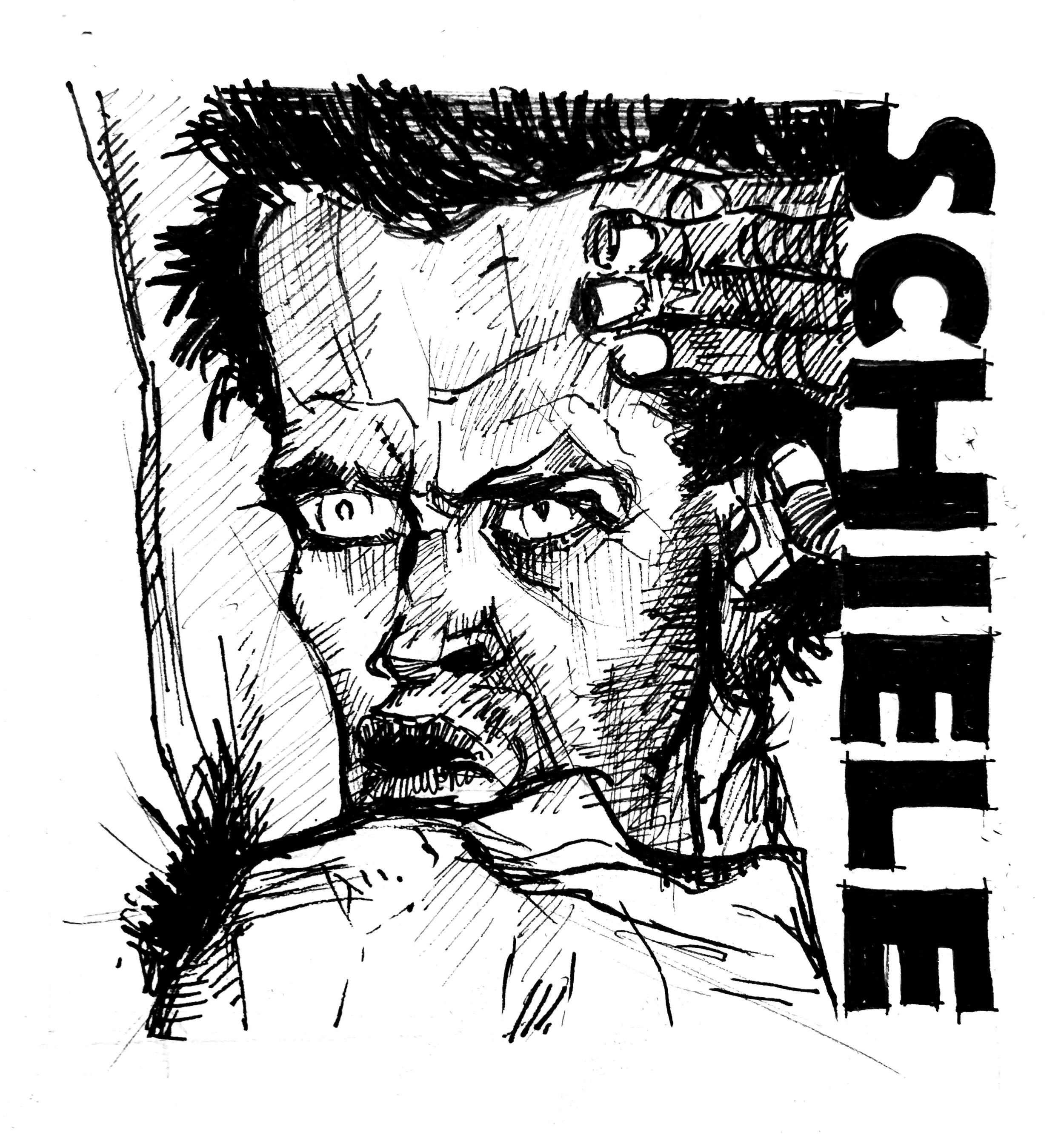 Inktober drawing by PETER GRUNDY