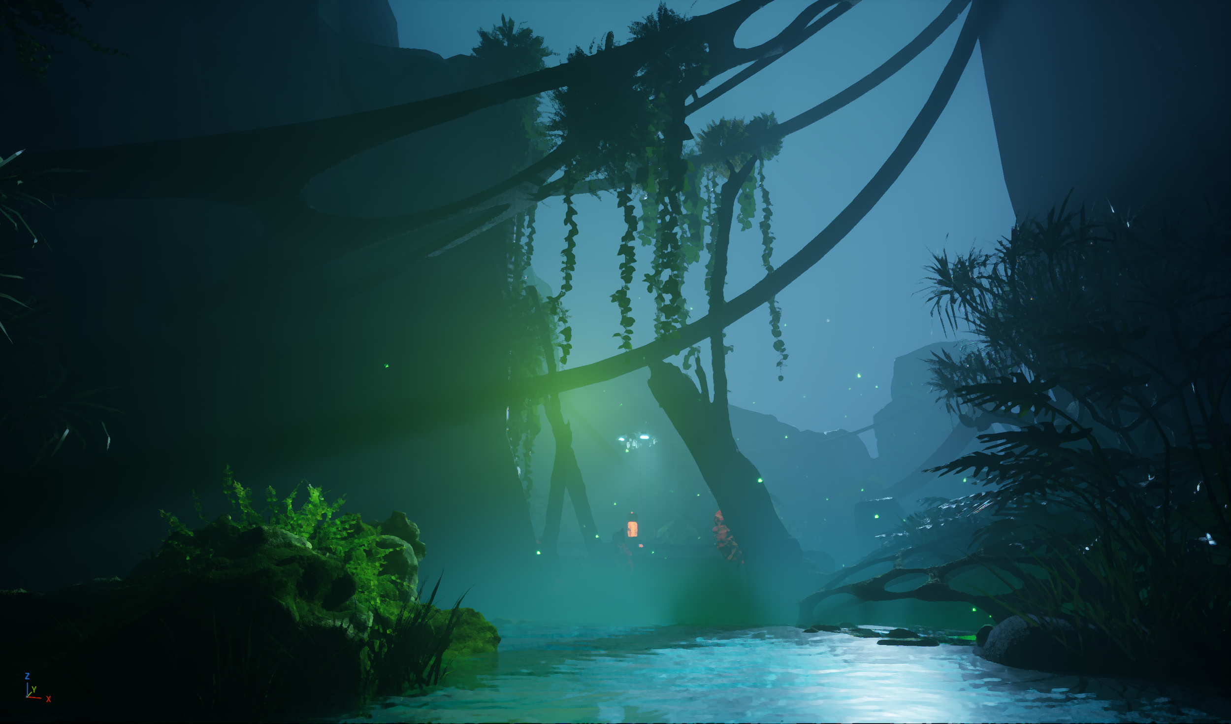 Warped, Unreal 5 level. Models, textures, lighting by PETER GRUNDY. Technical art by Sean Brown.