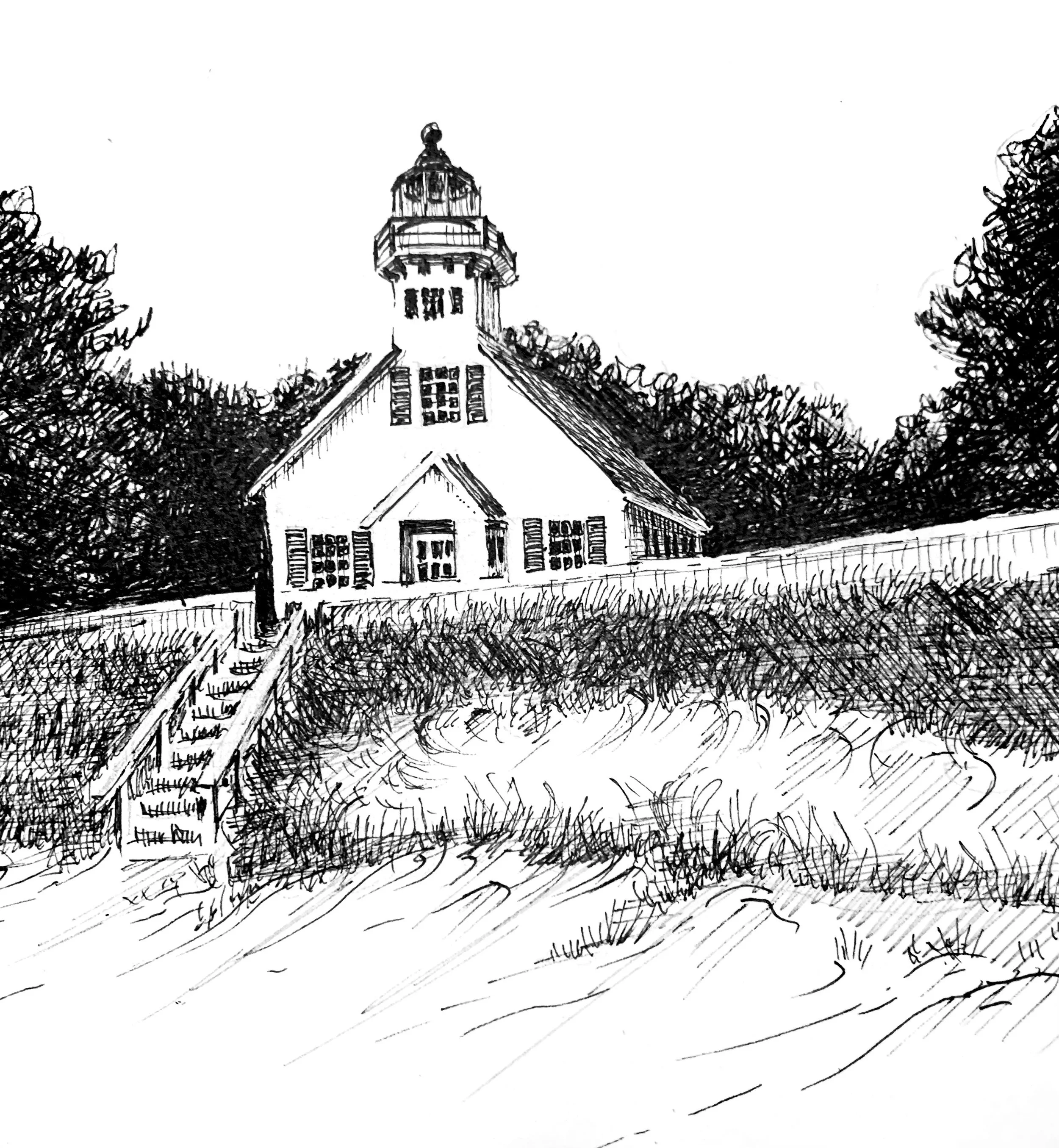 Inktober drawing by PETER GRUNDY