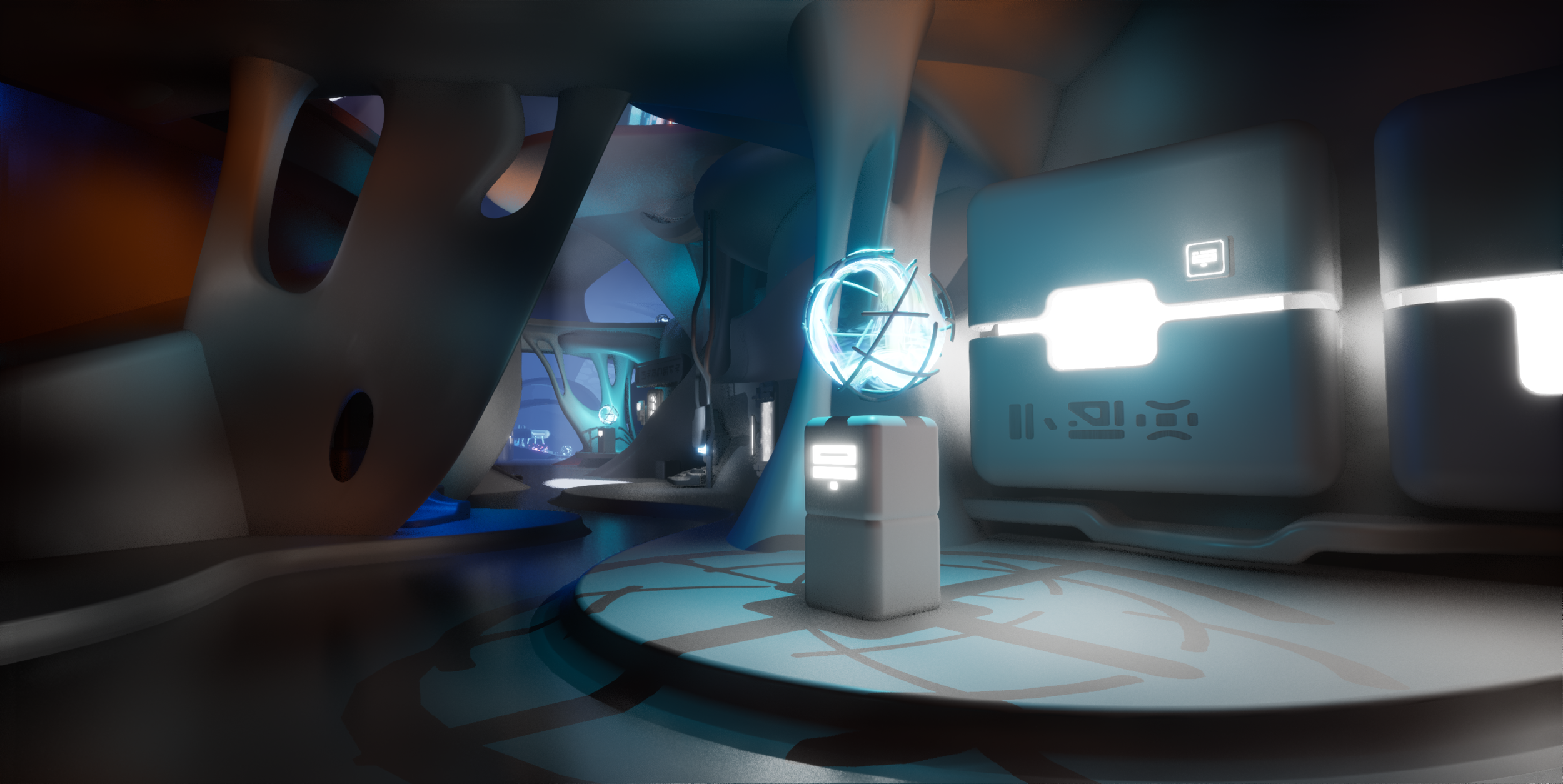 Warped, Unreal 5 level. Models, textures, lighting by PETER GRUNDY. Technical art by Sean Brown.