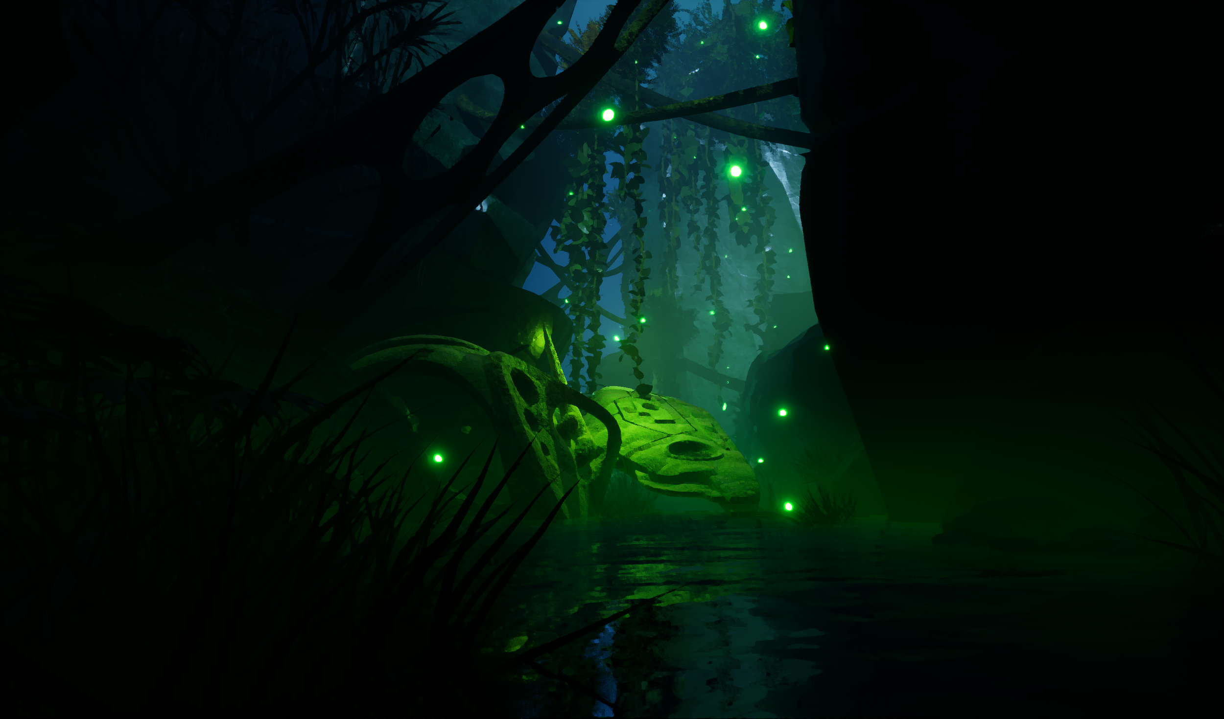 Warped, Unreal 5 level. Models, textures, lighting by PETER GRUNDY. Technical art by Sean Brown.