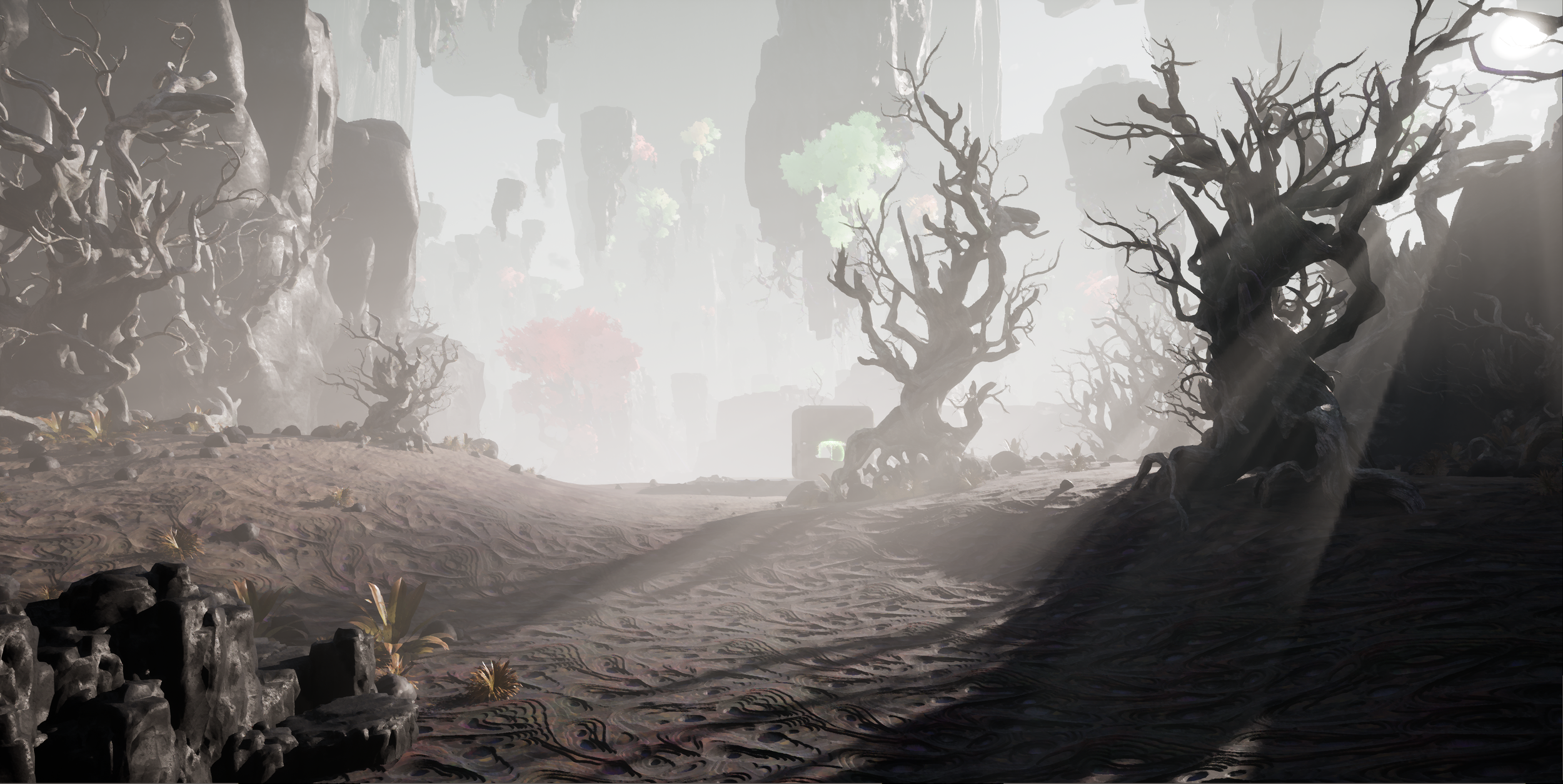 Warped, Unreal 5 level. Models, textures, lighting by PETER GRUNDY. Technical art by Sean Brown.
