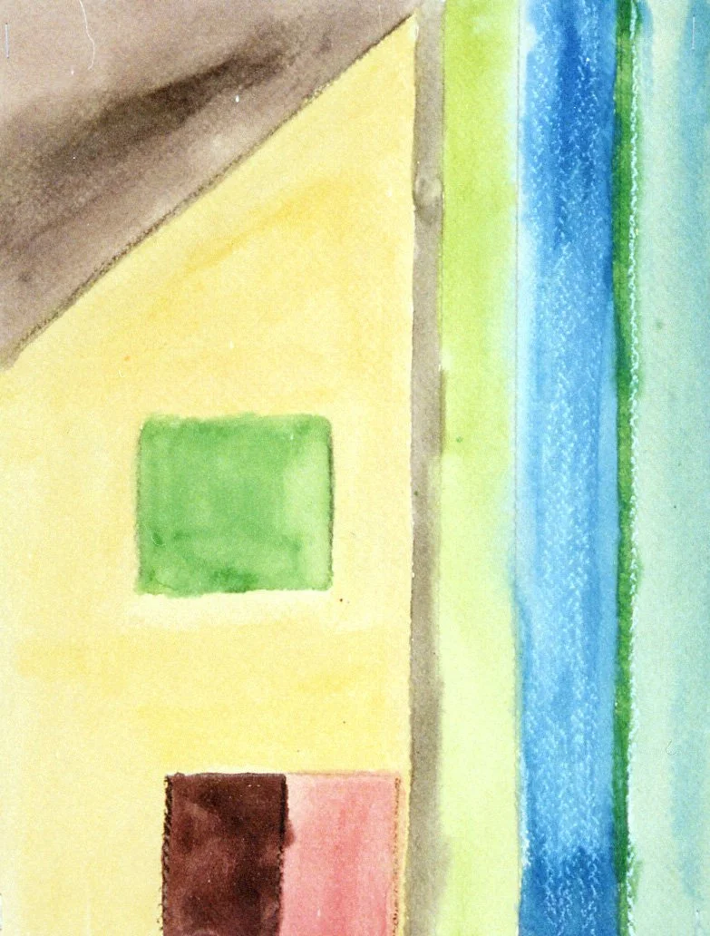 4th grade student art inspired by Richard Diebenkorn Ocean Park No. 54