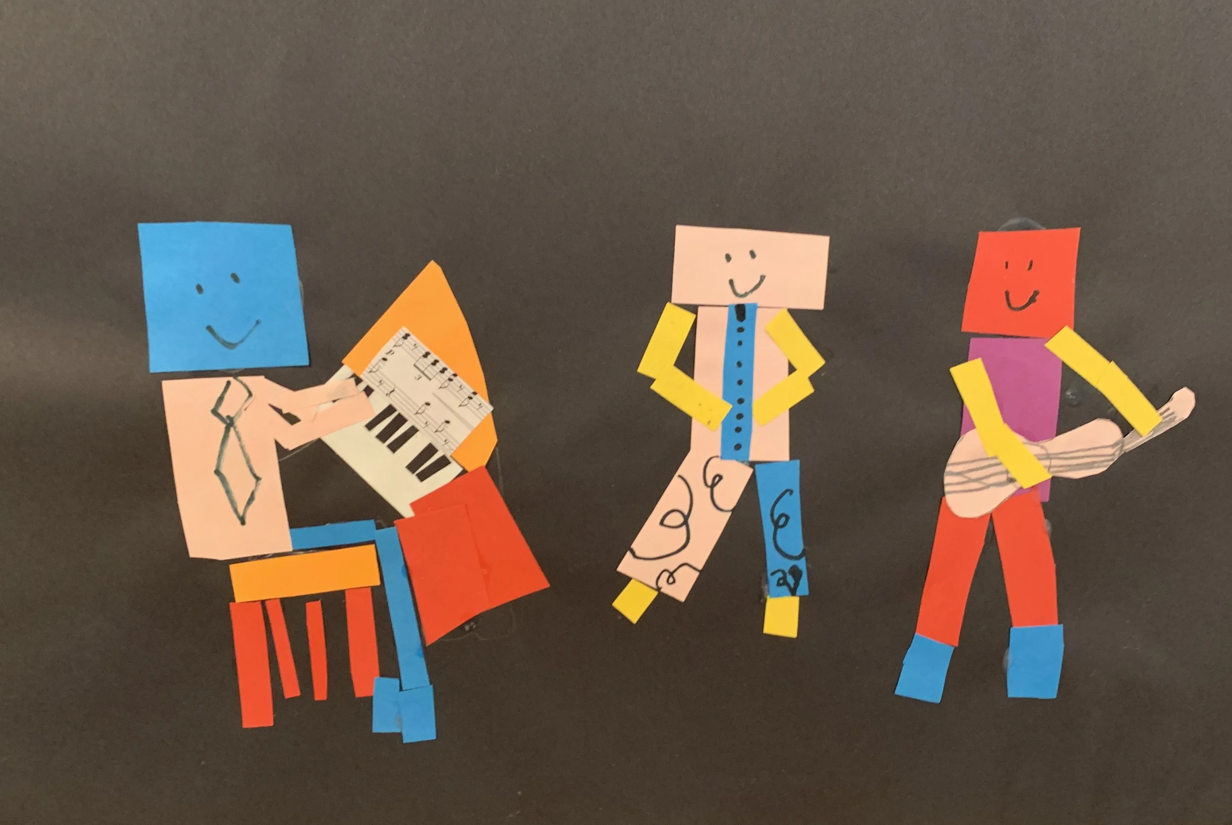 program 2 art inspired by Pablo Picasso Three Musicians