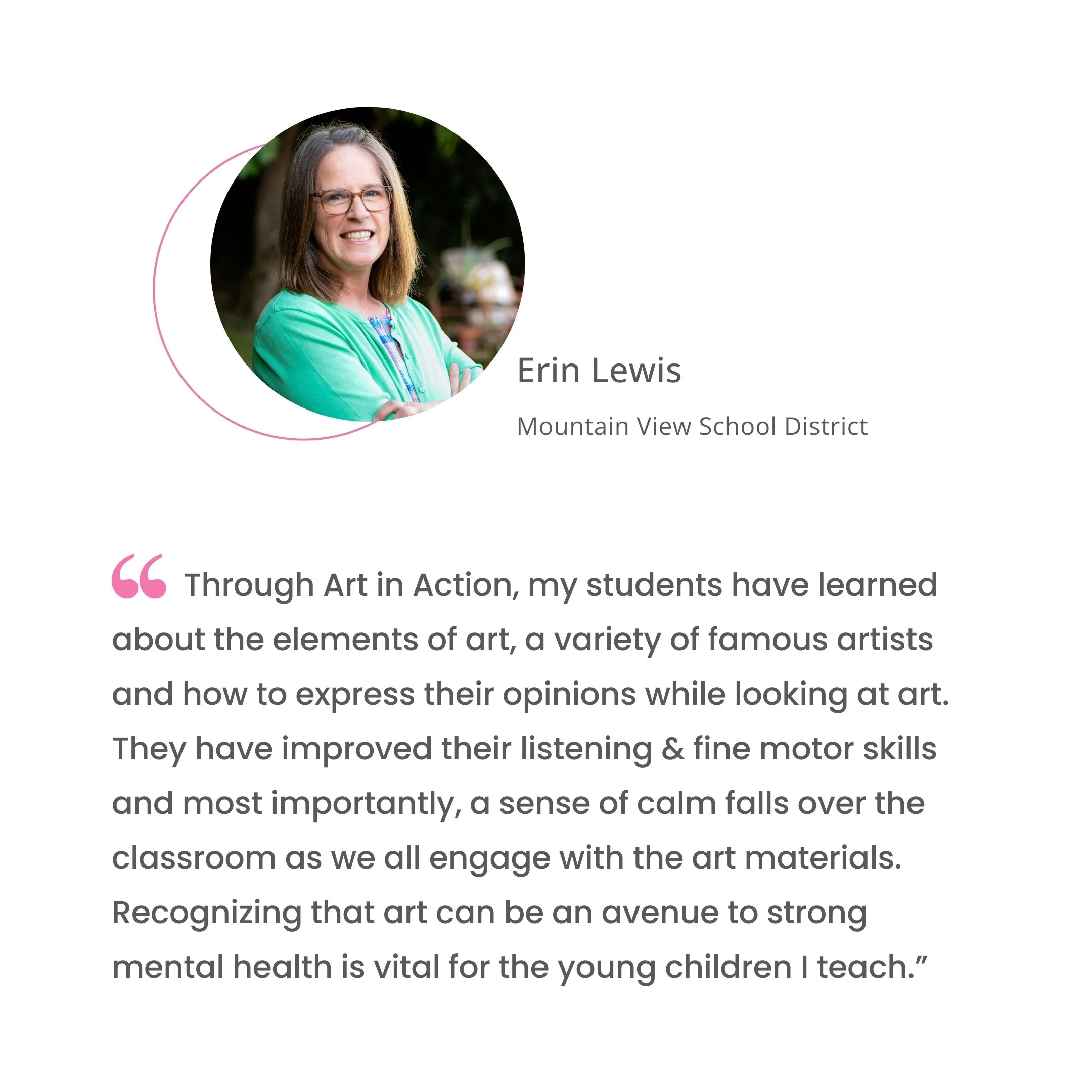 Erin Lewis testimony an educator from Mountain View School District