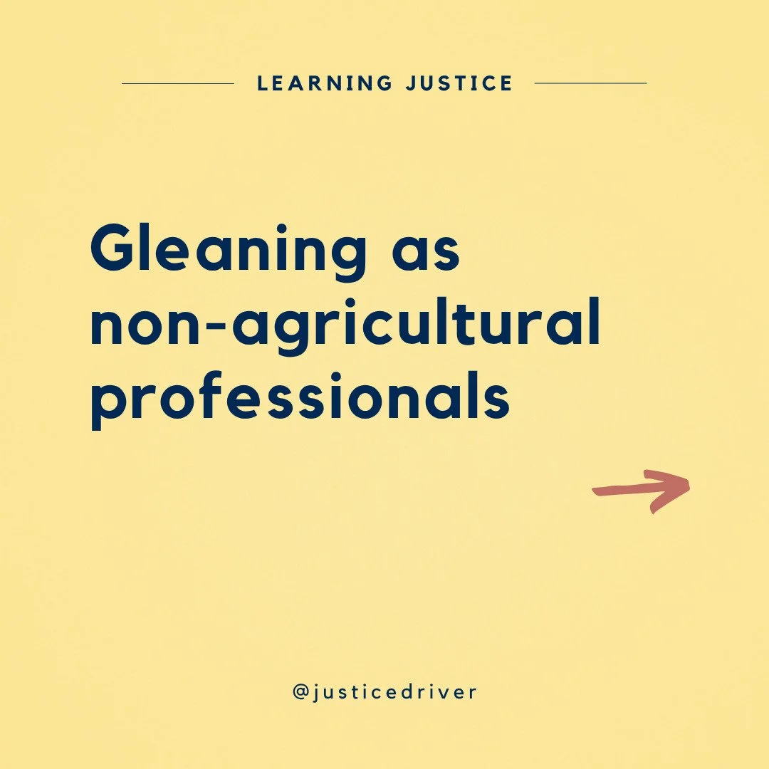 Gleaning is the practice of not harvesting everything in your fields - for example by leaving the edges of your field untouched - to leave food to harvest for those in need. It was a critical part of the safety net mandated by God in the Hebrew Bible