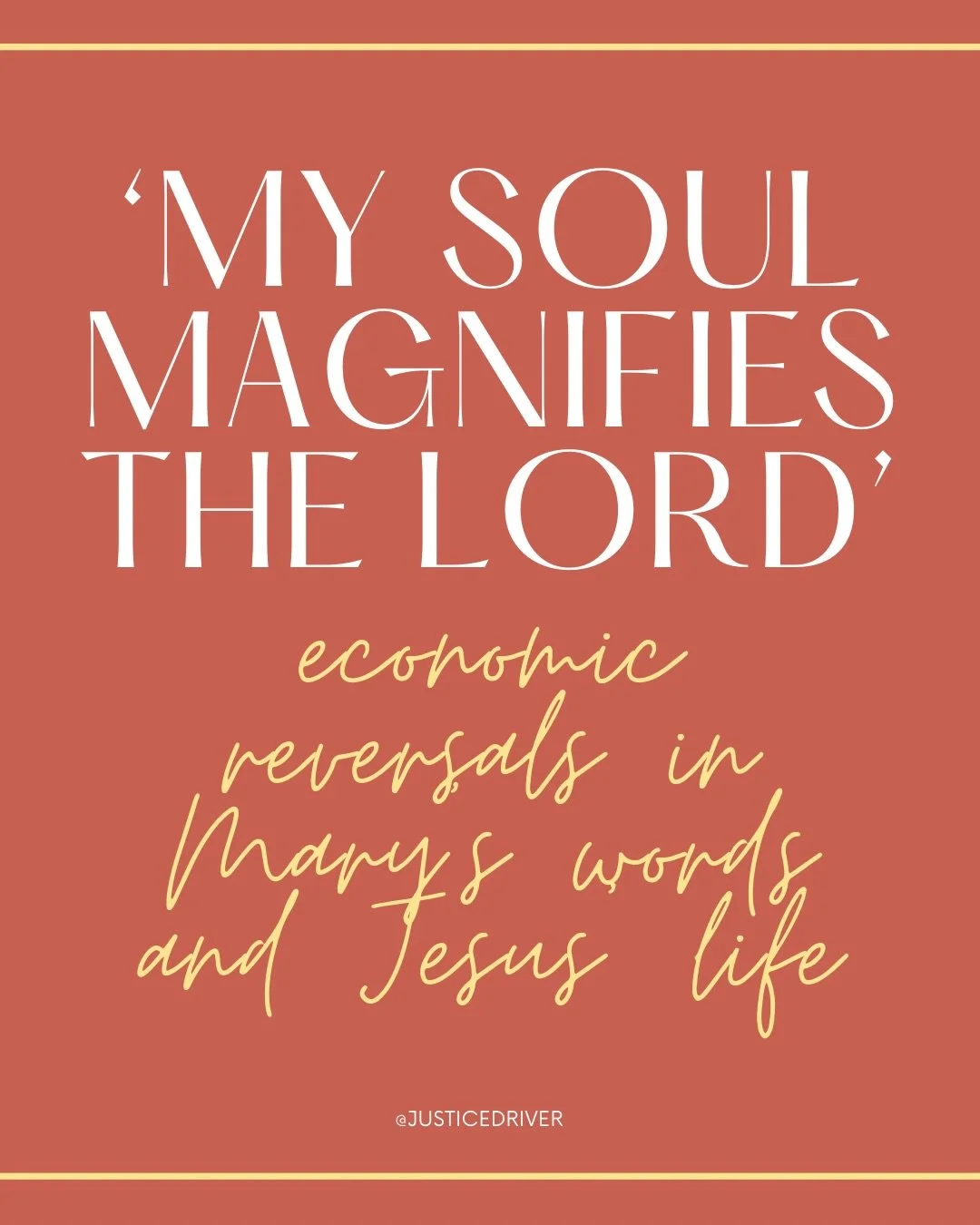 Merry Christmas ❤️ Our savior came bringing good news for the poor. In the Magnificat, a still-pregnant Mary sets the stage for the economic and social leveling and reversals Jesus lived and preached as a man.