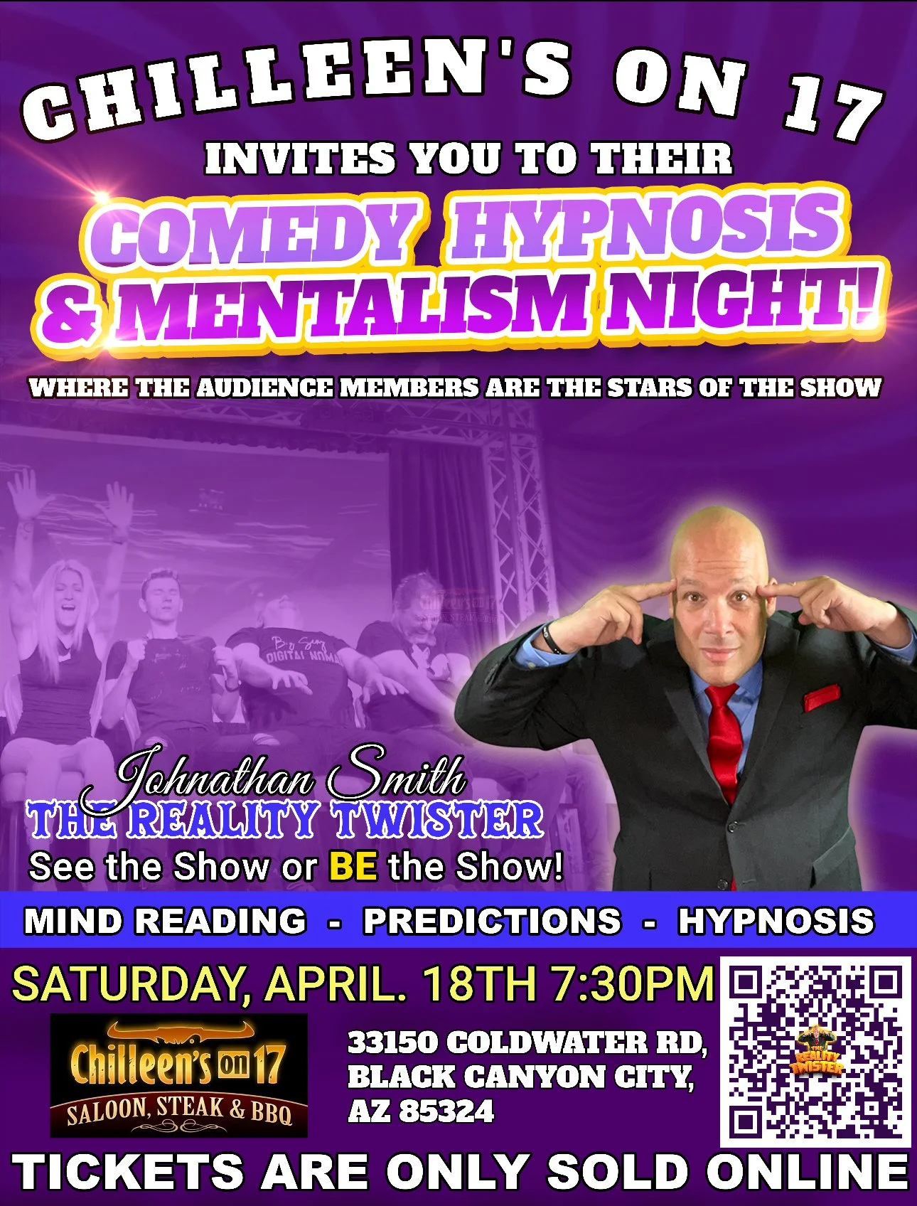 Comedy Hypnosis & Mentalism Night