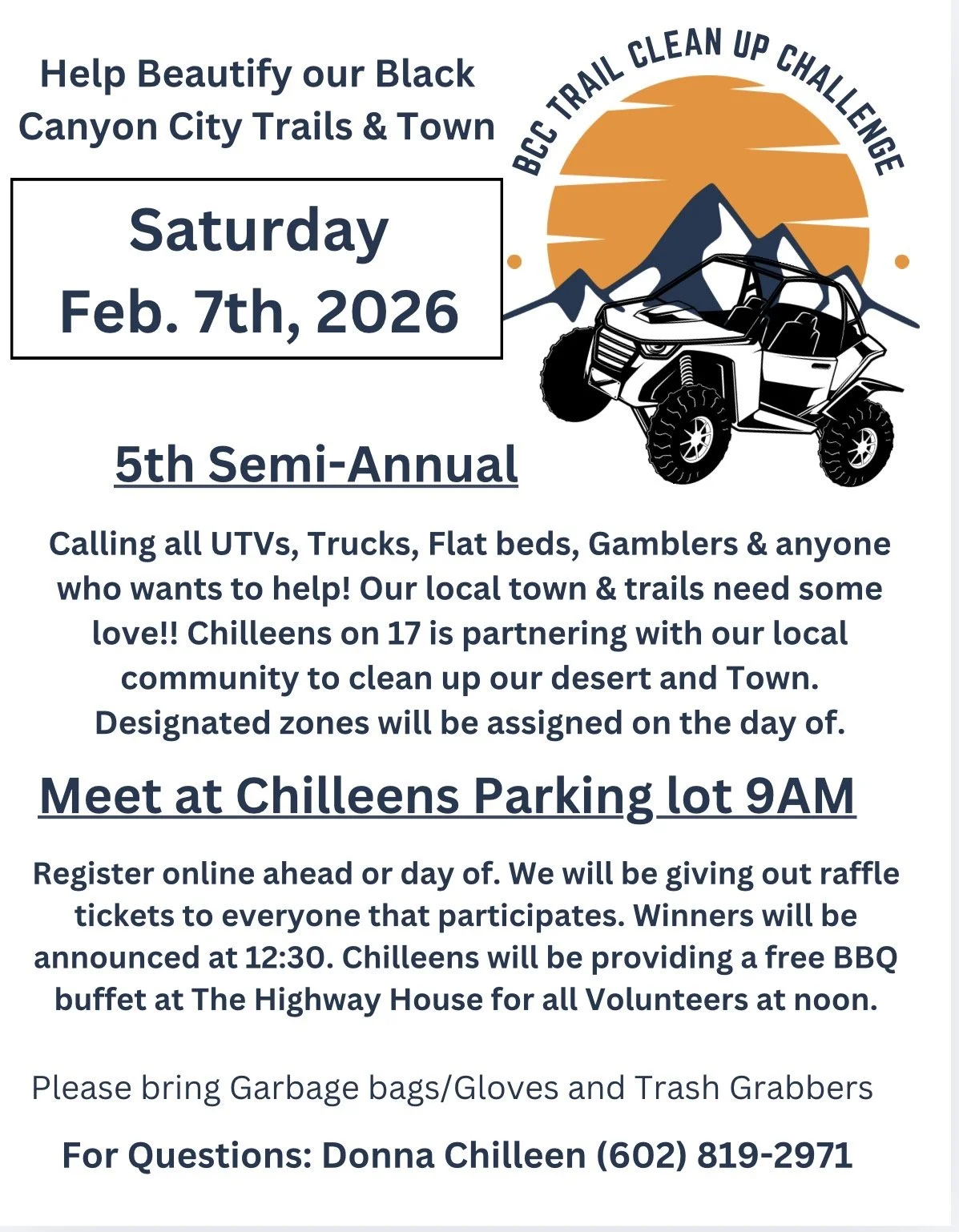 BCC Trail Clean Up Challenge