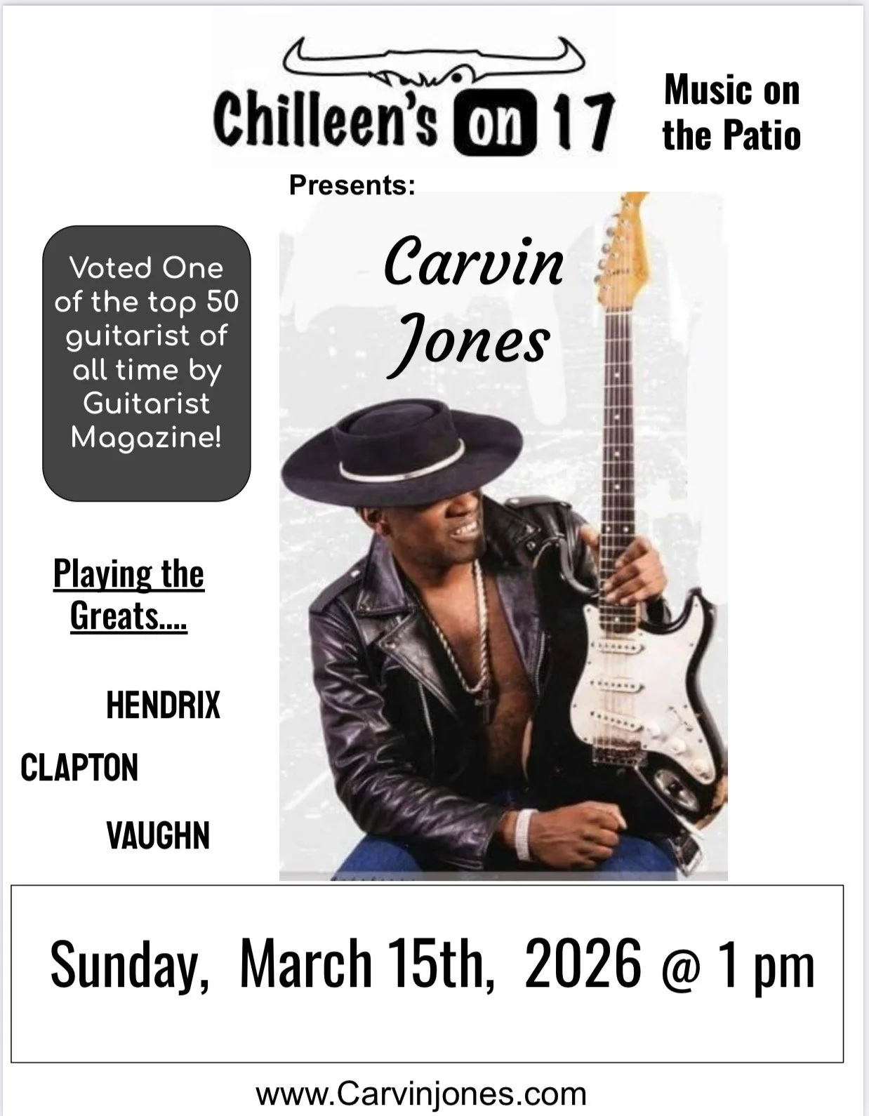 Carvin Jones Live at 1pm