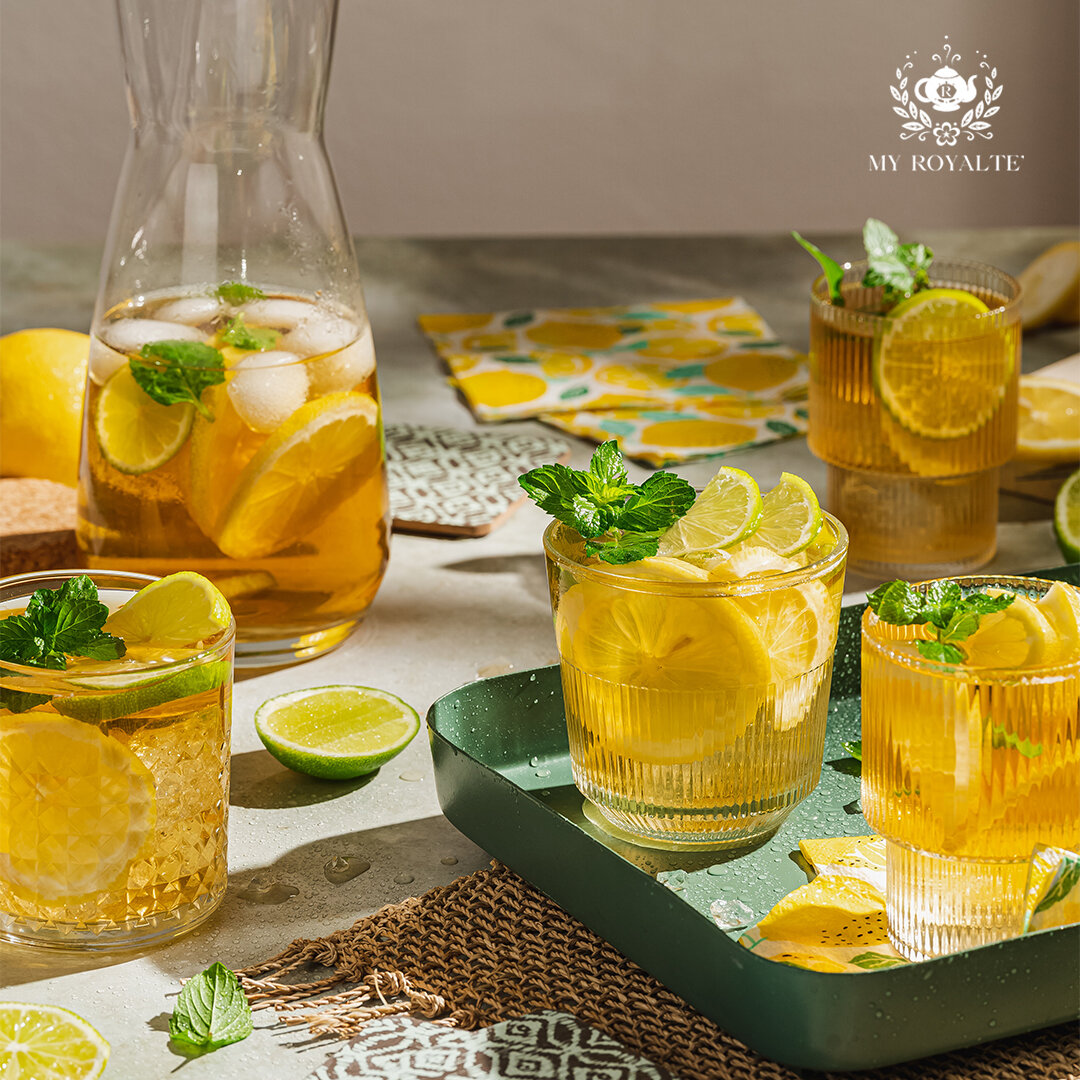 🍹🌿 Elevate your cocktail game with MyRoyalte teas! 🌟✨ We pride ourselves on providing high-quality teas that can add a spark to classic cocktails. From iced teas to refreshing blends, our brews are the perfect addition to your mixology adventures.