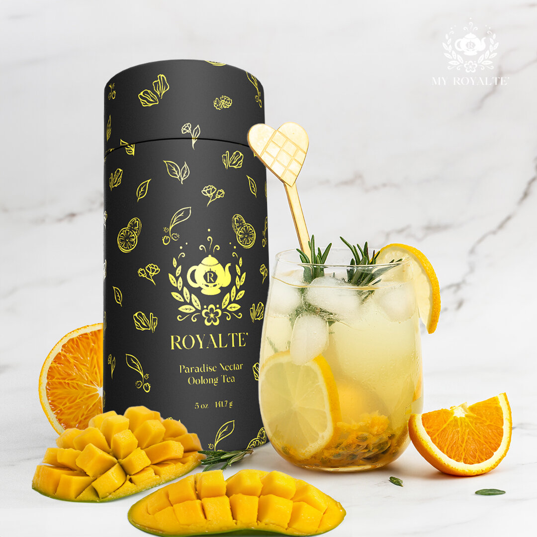 🌞☀️ Embrace the last of summer vibes with MyRoyalte's Refreshing Paradise Nectar Oolong Tea. Infused with the tropical goodness of mango and oranges, this delightful blend will transport you to a sunny paradise. Sip, relax, and enjoy the refreshing 