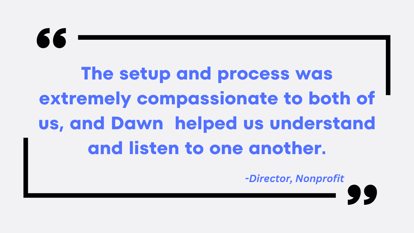 Dawn conflict mediation testimonial 4