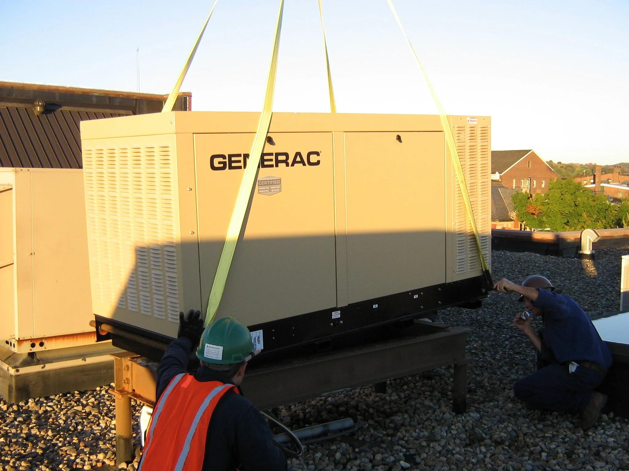 Union Savings Bank Generator Installation