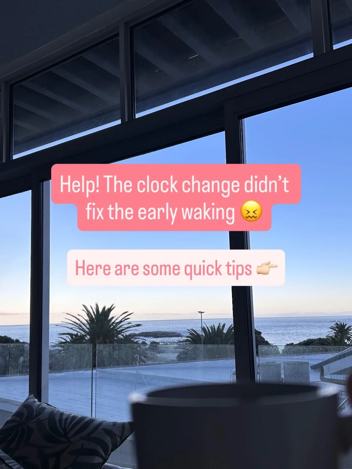 Help! The clock change didn&rsquo;t fix the early waking 😖

Here are some quick tips 👇🏼

Black out blinds and white noise are key at this time of year. If your little one&rsquo;s room is light and full of bird song, they&rsquo;re going to think it