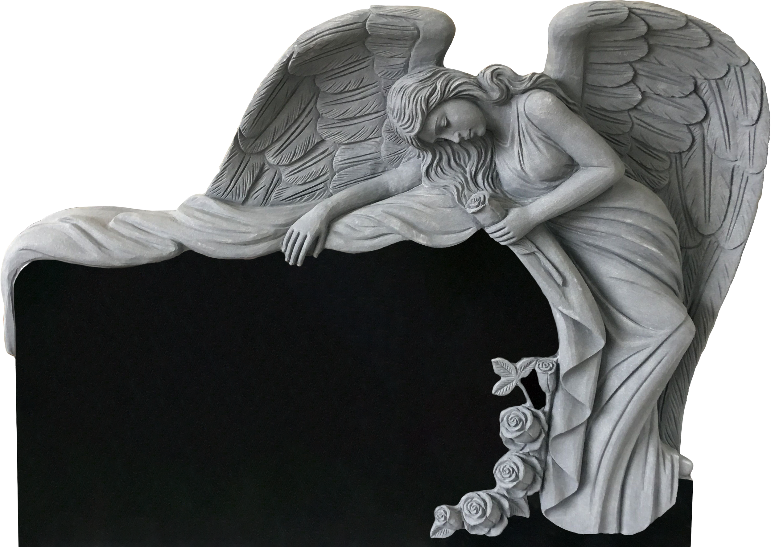 Draped Angel Hand Carving