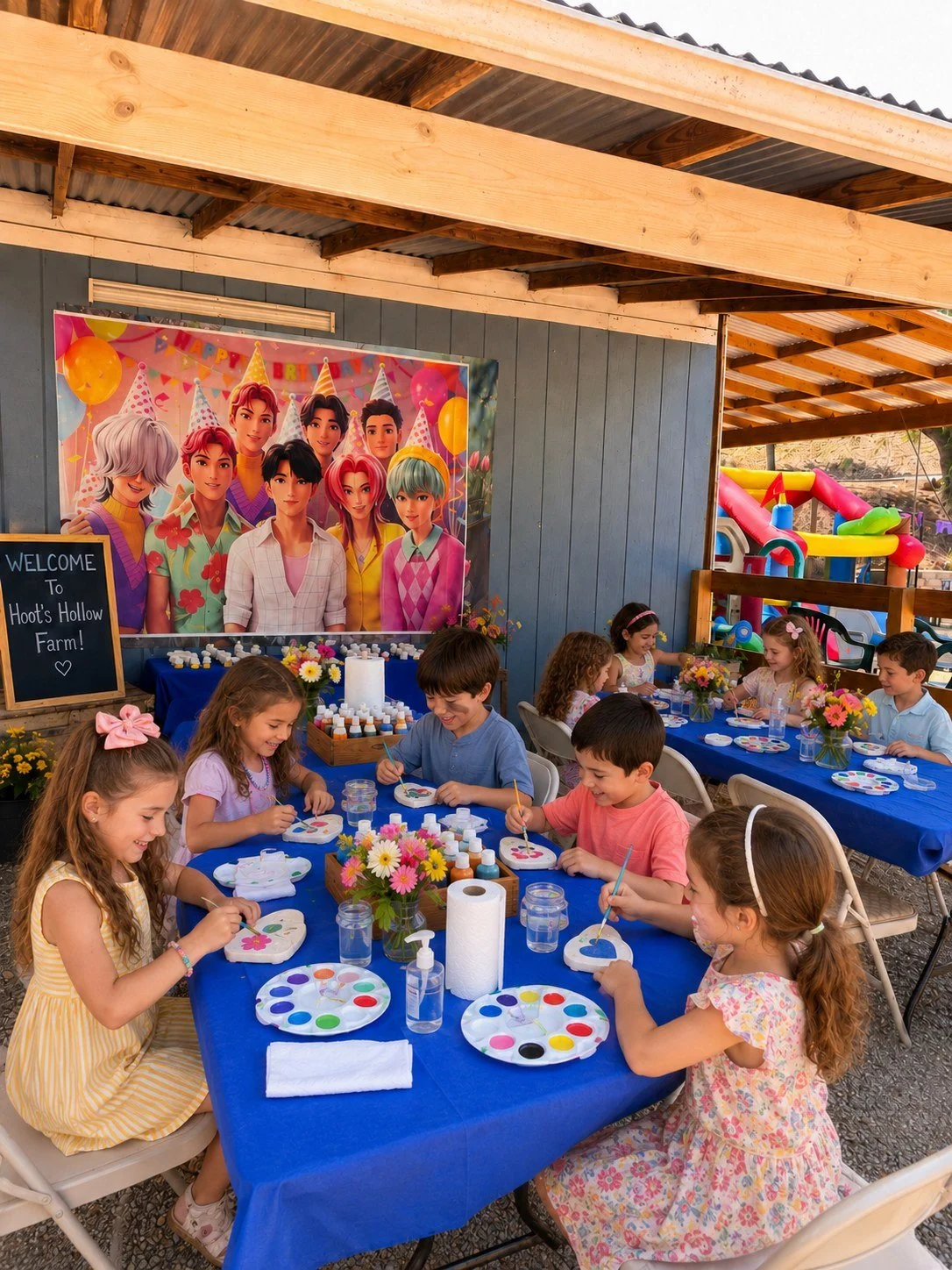 Kids Birthday Party at Hoot’s Hollow Farm in Bonita, CA