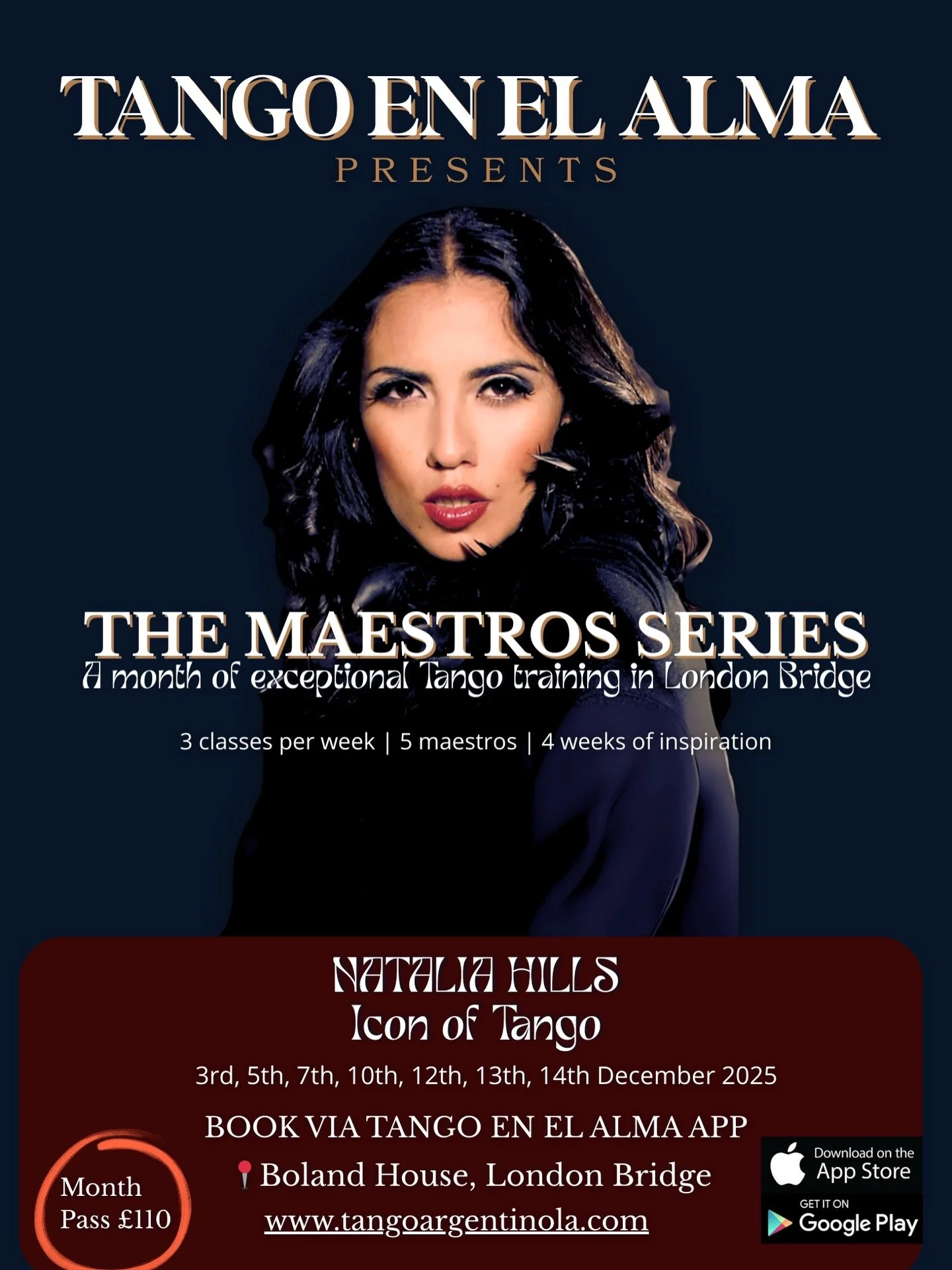 ✨ 𝐍𝐀𝐓𝐀𝐋𝐈𝐀 𝐇𝐈𝐋𝐋𝐒 &mdash; 𝐓𝐇𝐄 𝐌𝐀𝐄𝐒𝐓𝐑𝐎 𝐒𝐄𝐑𝐈𝐄𝐒 𝐂𝐎𝐍𝐓𝐈𝐍𝐔𝐄𝐒 ✨

Next Wednesday, we welcome the iconic maestra 𝐍𝐚𝐭𝐚𝐥𝐢𝐚 𝐇𝐢𝐥𝐥𝐬 to London &mdash; one of the most inspiring and influential dancers of her generation