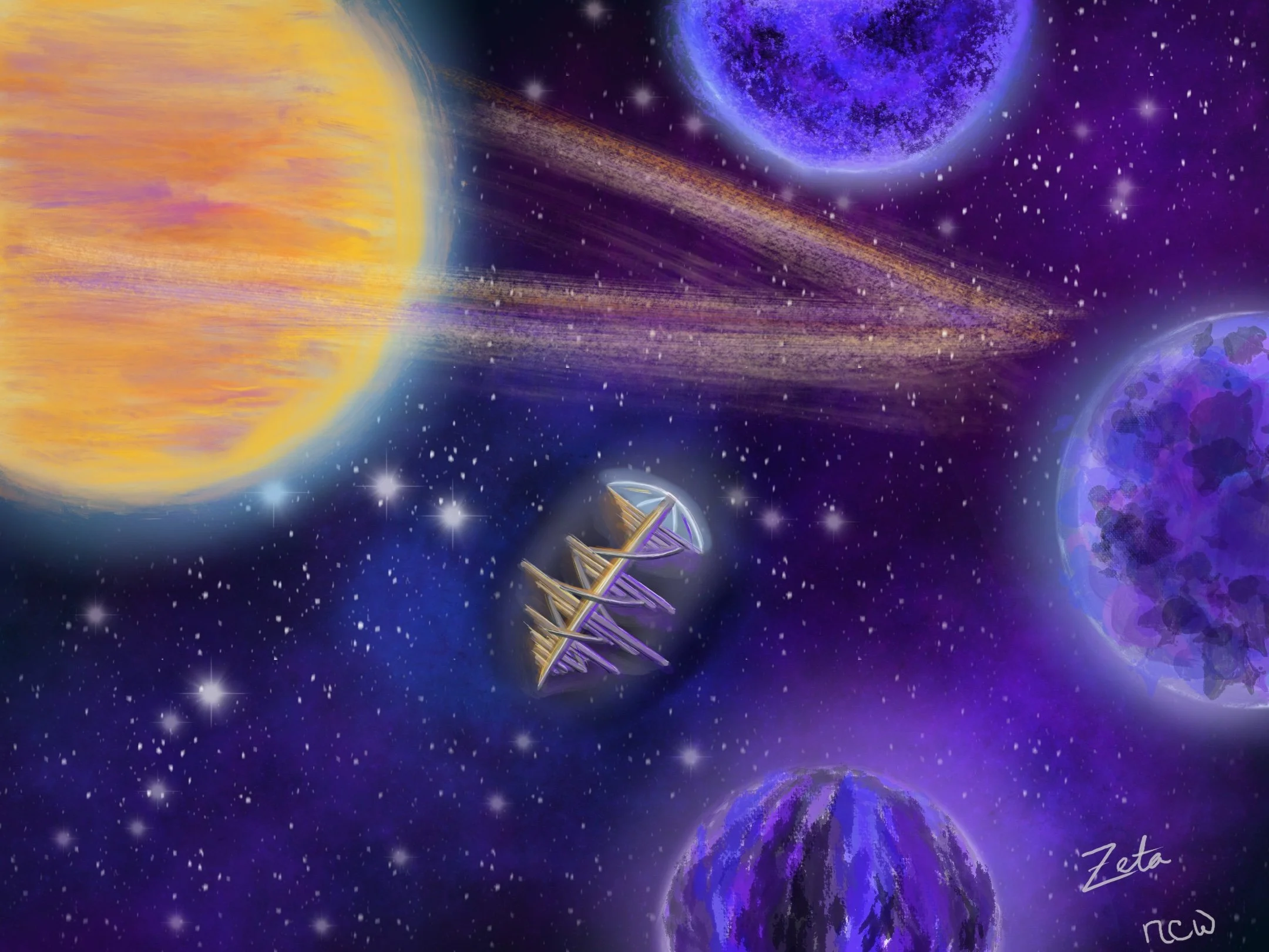Zeta: the homeworld of one of my TTRPG characters (digital)