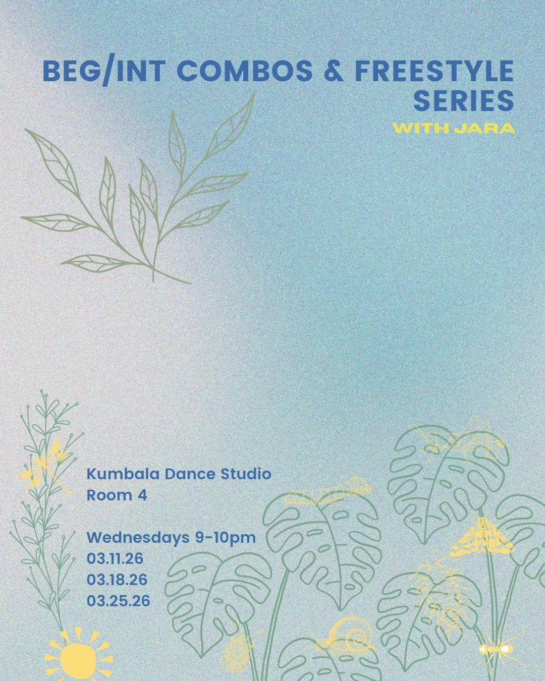 Beginner / Intermediate Shapes & Shuffle Combos with Jara [3/11/26]