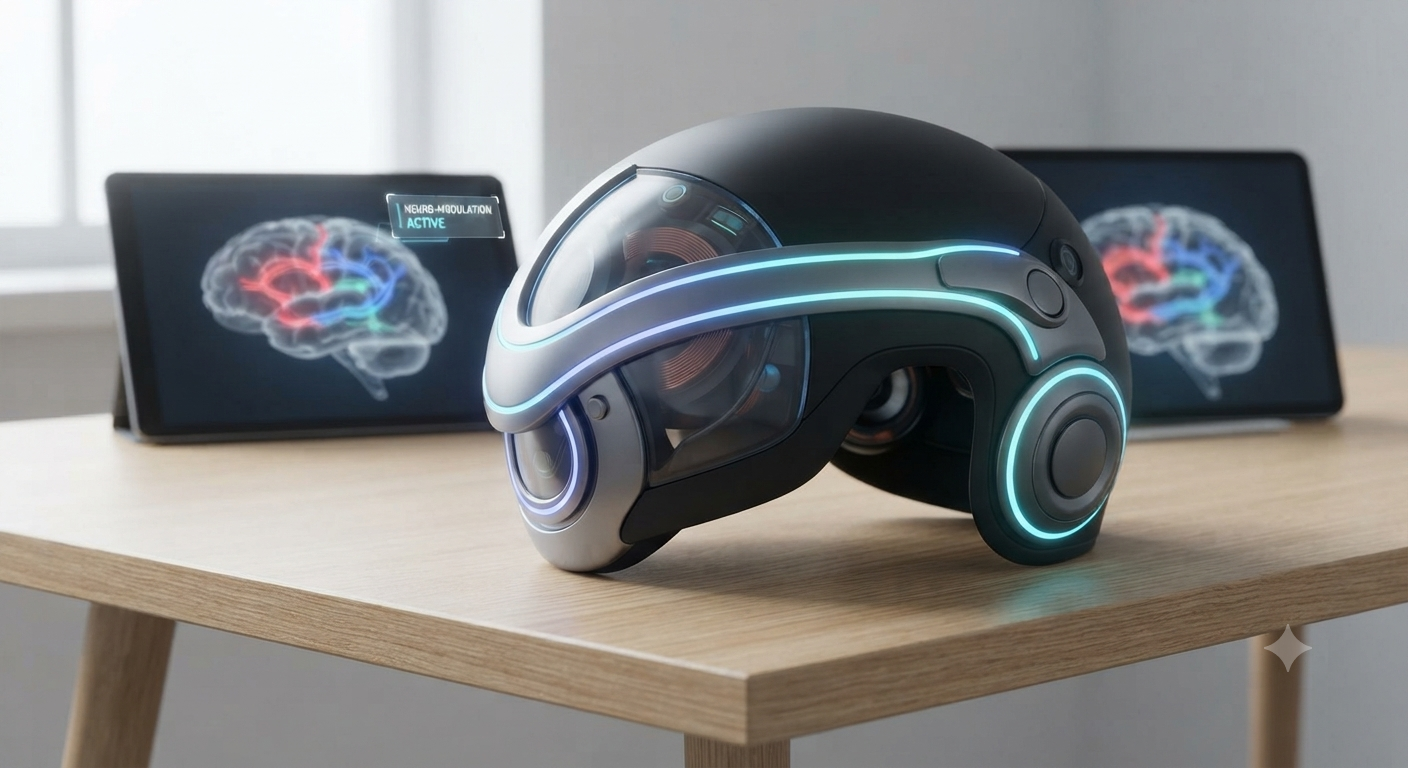 Rewiring the Mind: How Smart Helmets Use Light and Sound to Treat Stress, Depression, and Addiction