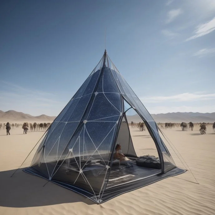 Revolutionary Smart Cloth Camp: A Sustainable Oasis in the Desert