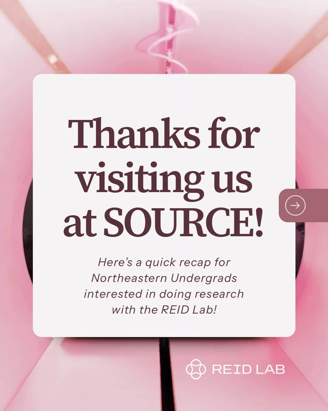 Thank you to everyone who stopped by our table at SOURCE! 🧠✨ Swipe for a quick recap of our most-asked questions about doing research with the REID Lab ➡️
&nbsp;
Interested in joining us? Apply at the link in our bio to find out when our next cycle 