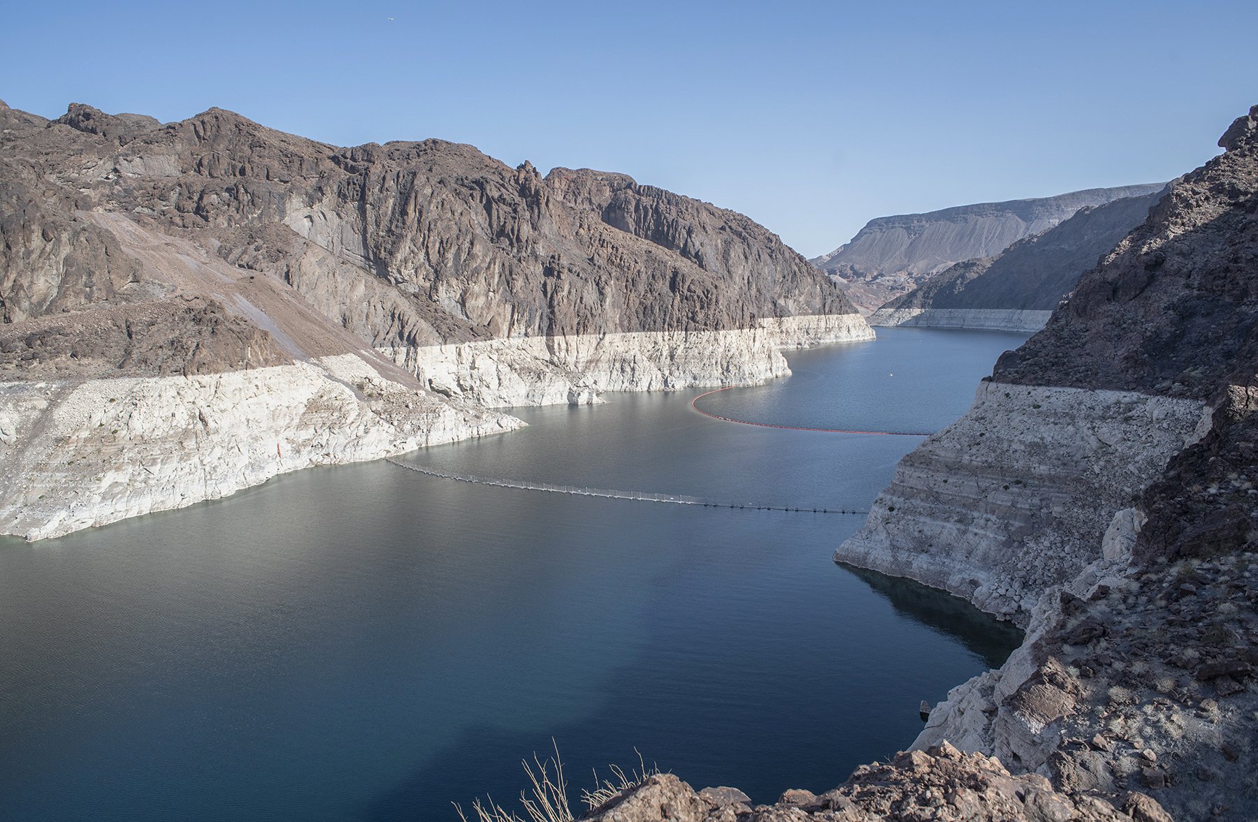 a reservoir at very low level