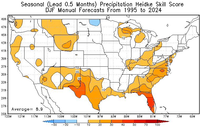 NOAA USA precipitation forecast map