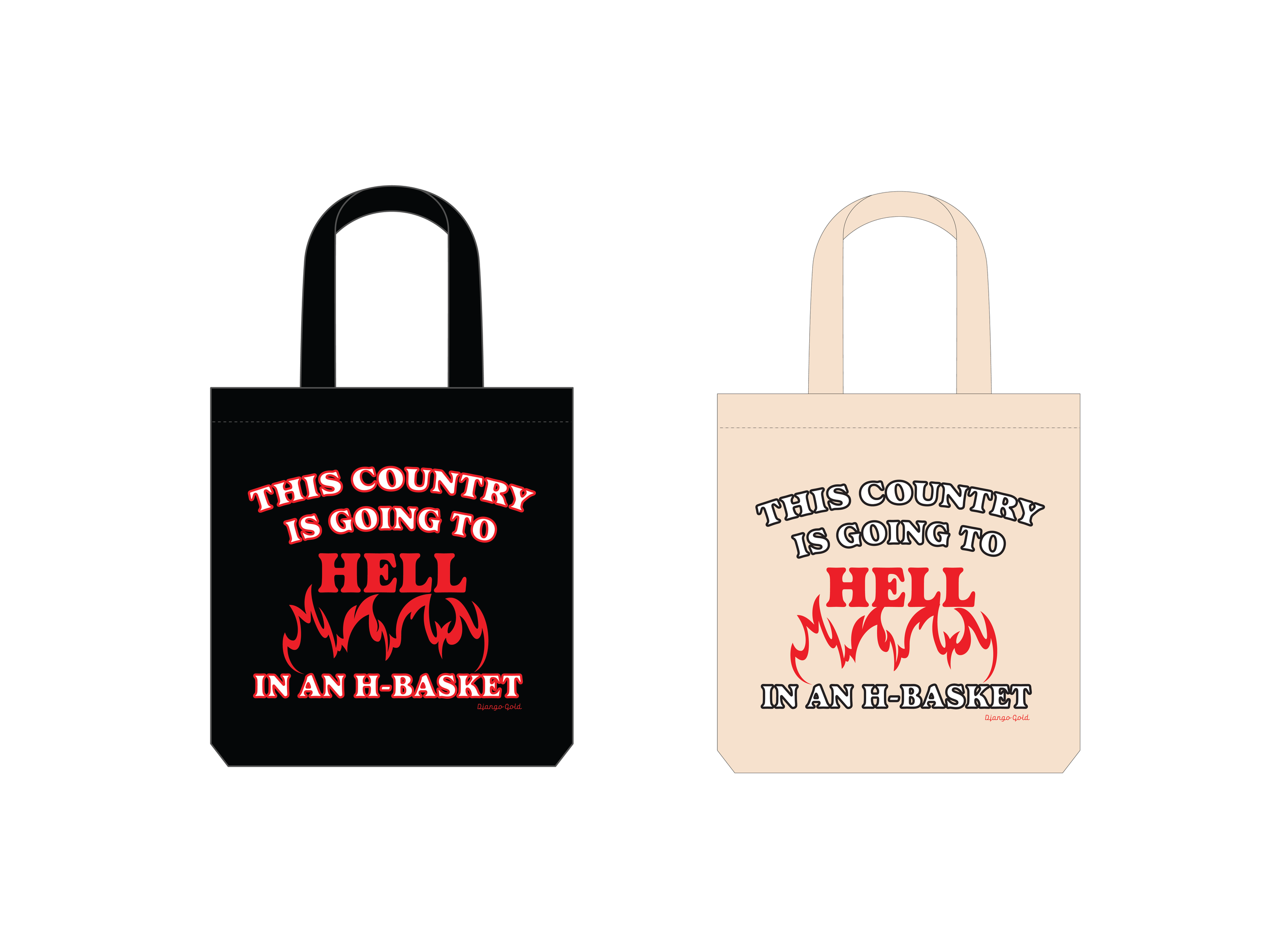 Django Gold- Merch Designs