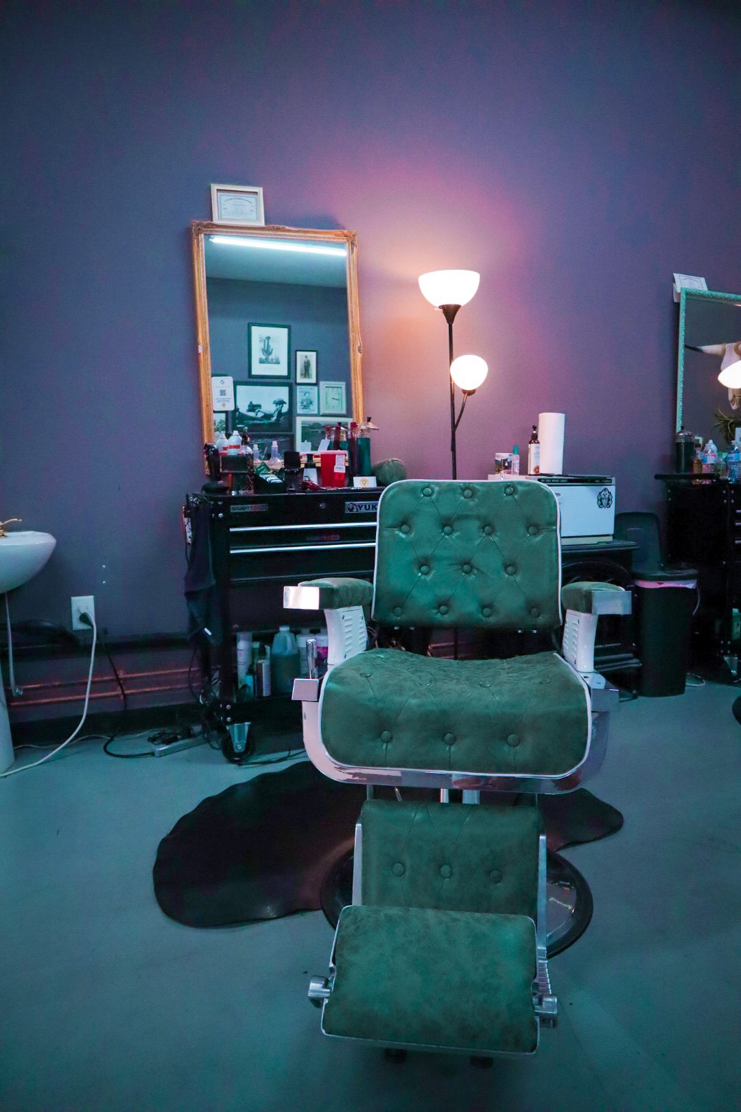  Comfy barber chair at Tame the Mane Barbershop 