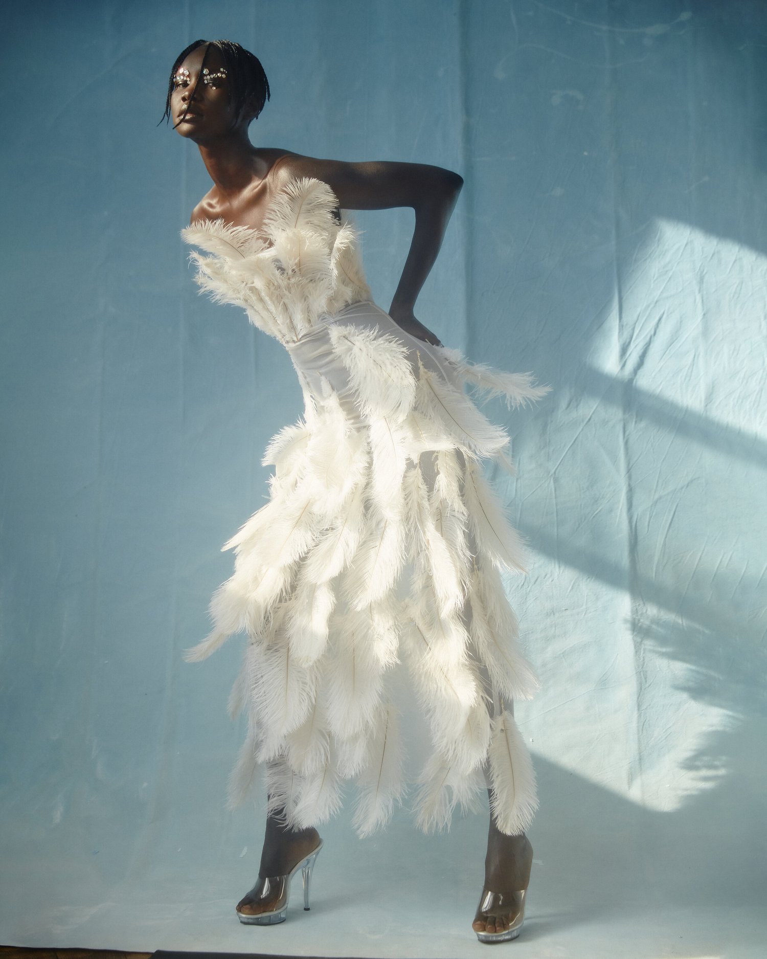 Feather dress — Tia Adeola