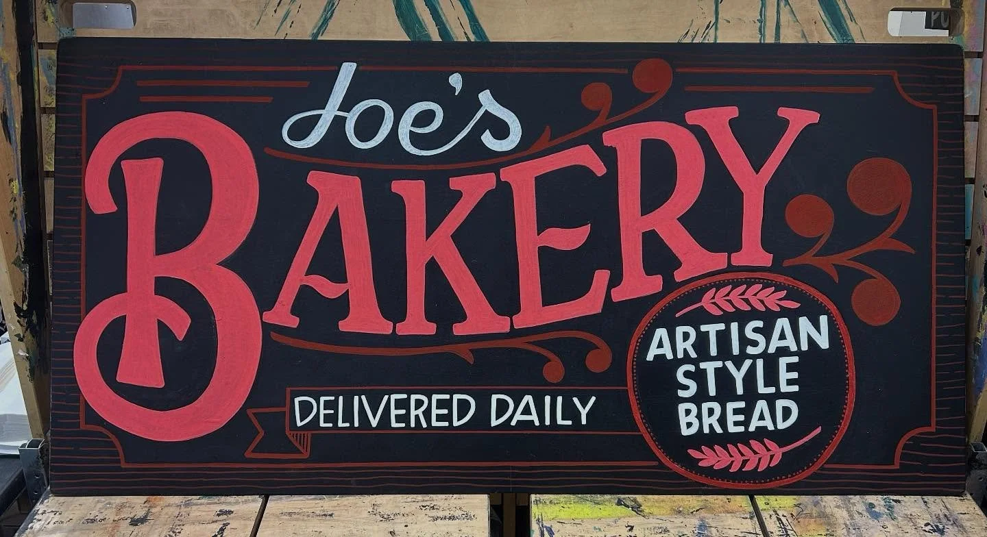 &ldquo;Warm and inviting like a hug, just like a bakery&rdquo; -A very nice crew member 
When the crew approves of a new board, but I can&rsquo;t stop looking at all the small mistakes. Can&rsquo;t go back and fix, too many holiday signs to be made.