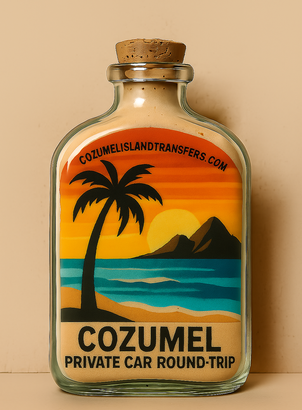 Private car round trip airport transportation Cozumel