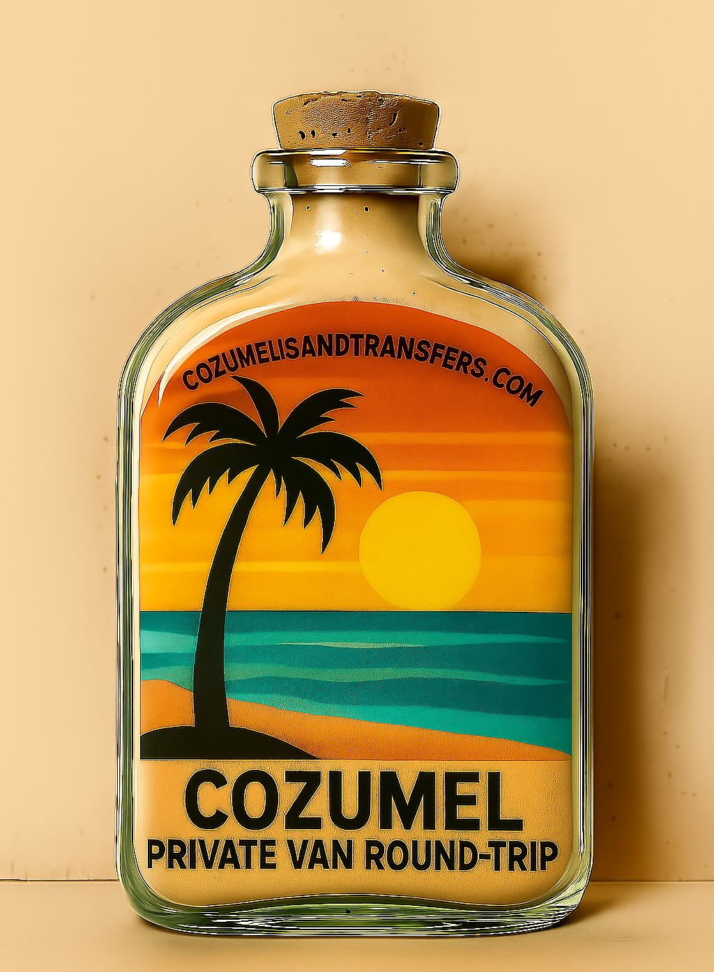 Private van round trip airport service Cozumel Mexico