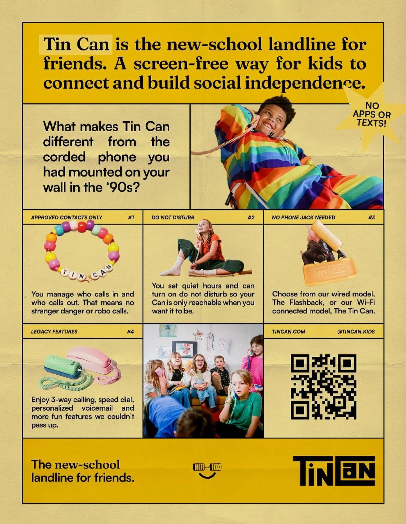 ☎️ Bring Back the Landline!
@tincan.kids makes vintage-style phones that run on Wi-Fi — the perfect mix of cool + connected. ➡️Use code MitchellCAC for $15 off each phone. 🔌Old-school look, new-school power.