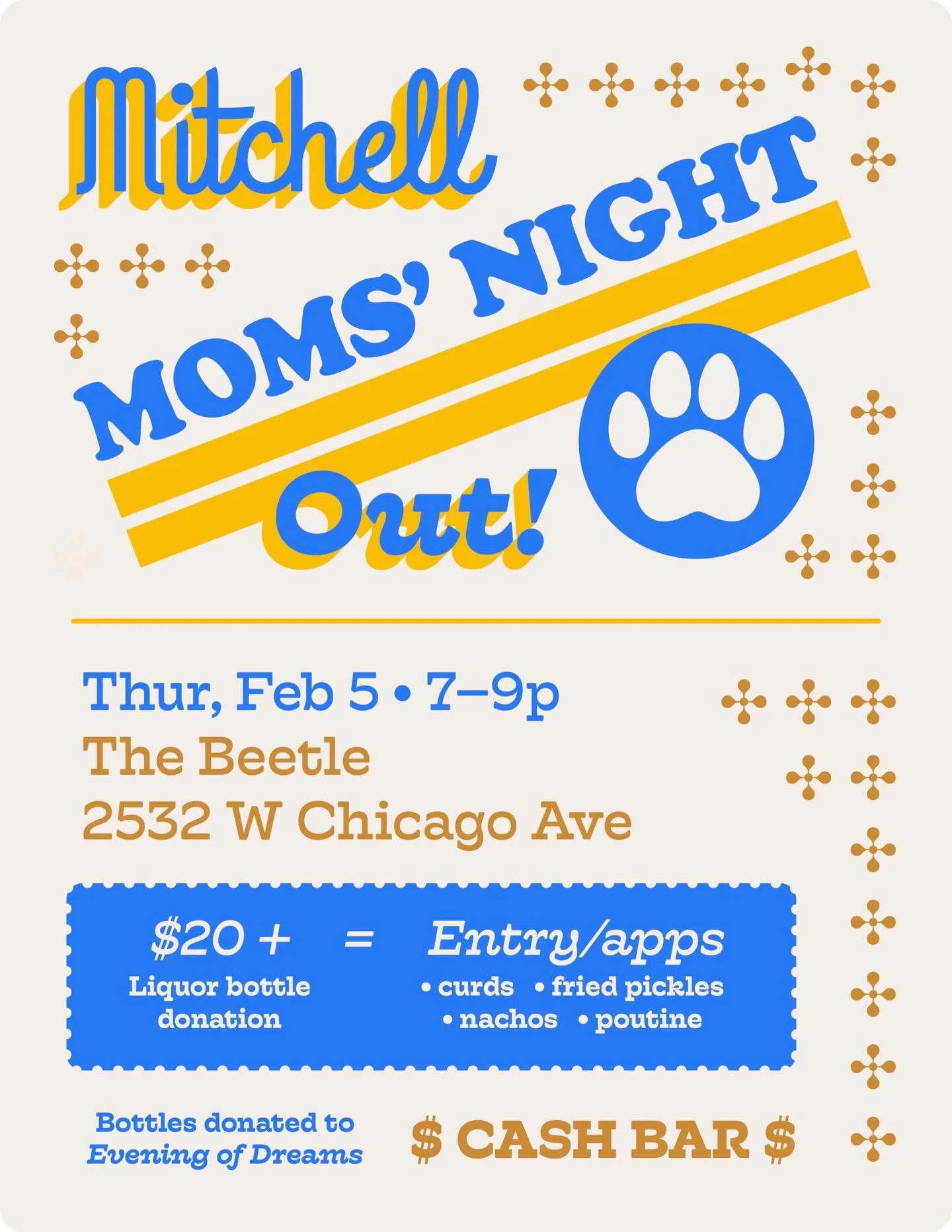 Moms&rsquo; Night is coming &mdash; mark your calendars!