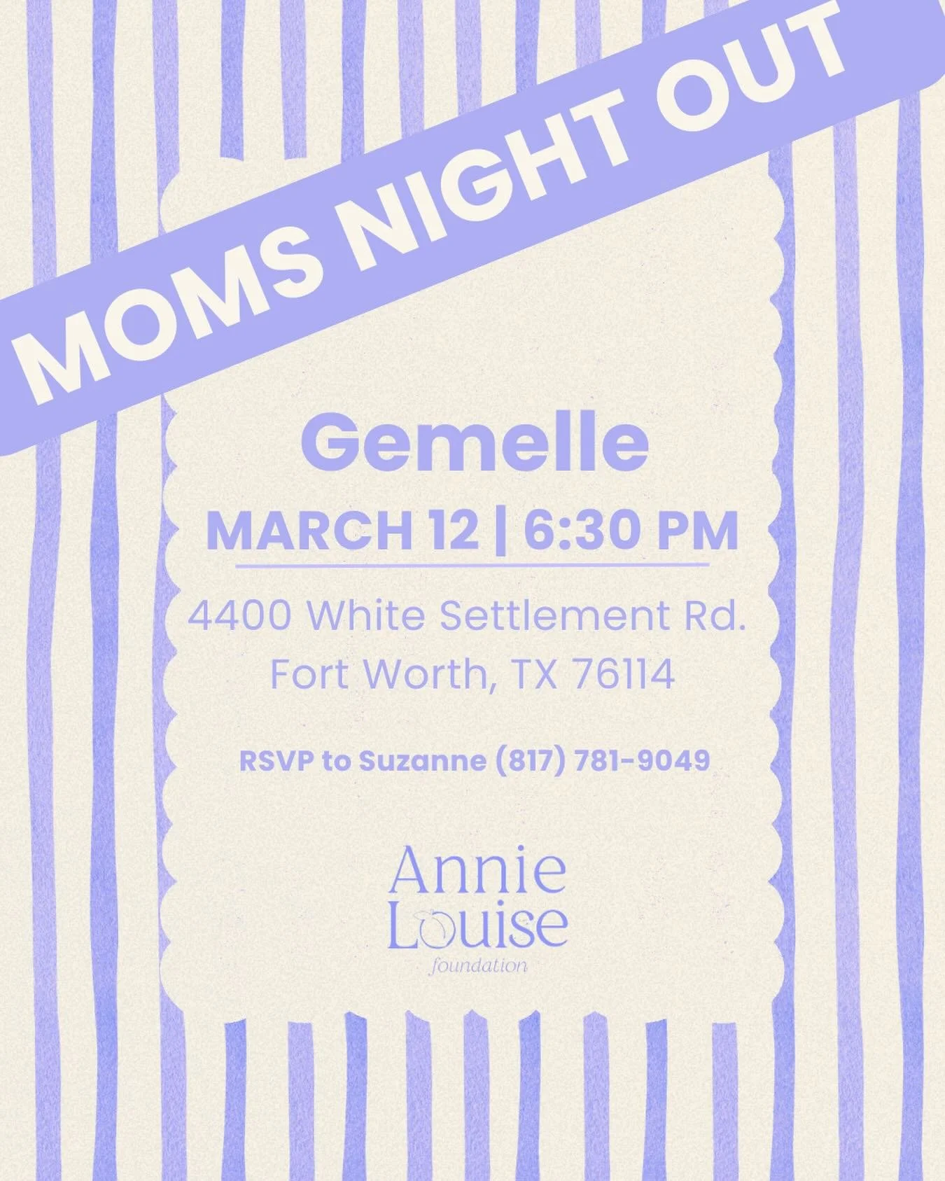 Dinner on us! Thursday 3/12 

Know a medical or disability mama? Send this to her!

RSVP to Suzanne