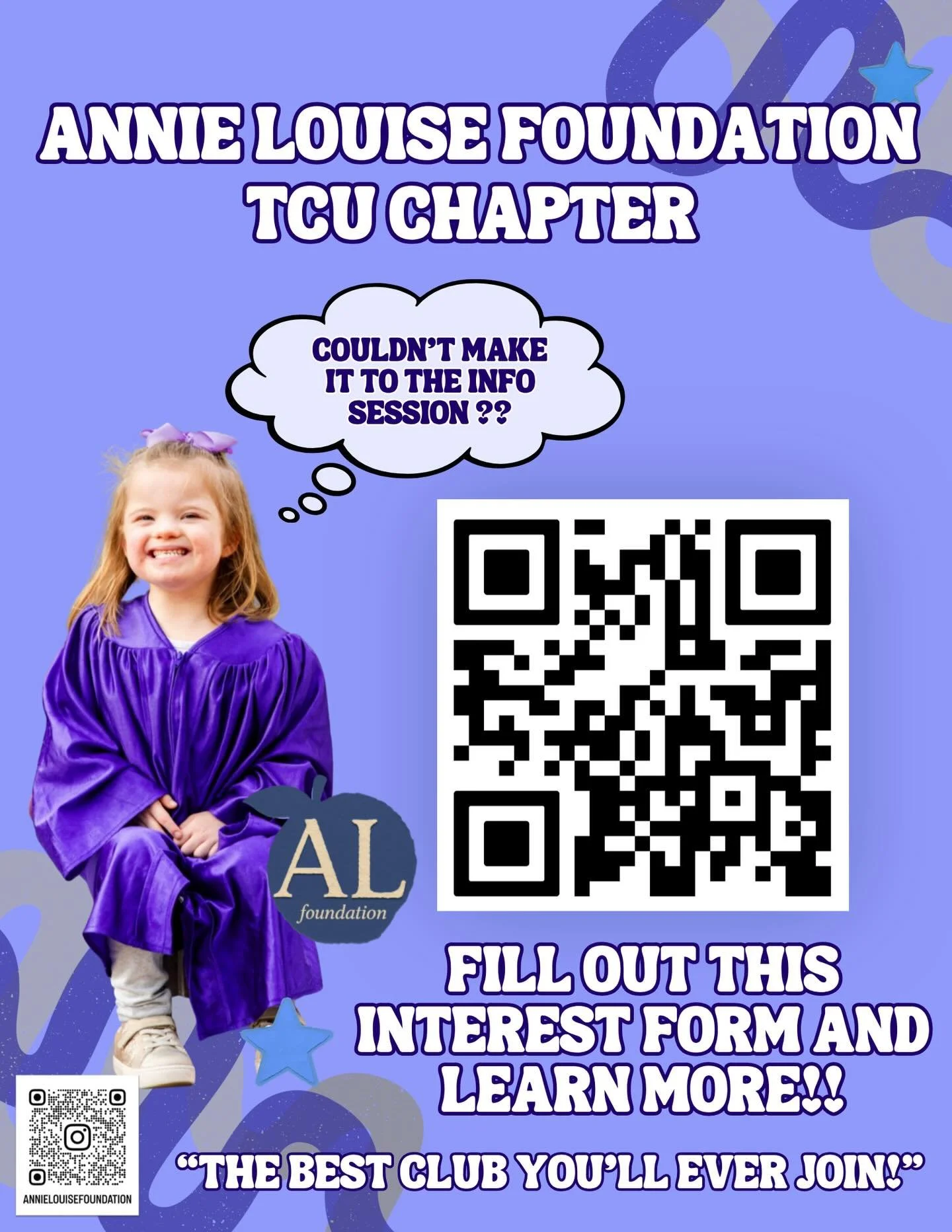 Both time slots of our info session for our new TCU club were packed full last week! We are still 😱 not over it!

62 students came to learn about the mission of Annie Louise Foundation and how that translates into serving Fort Worth families + makin