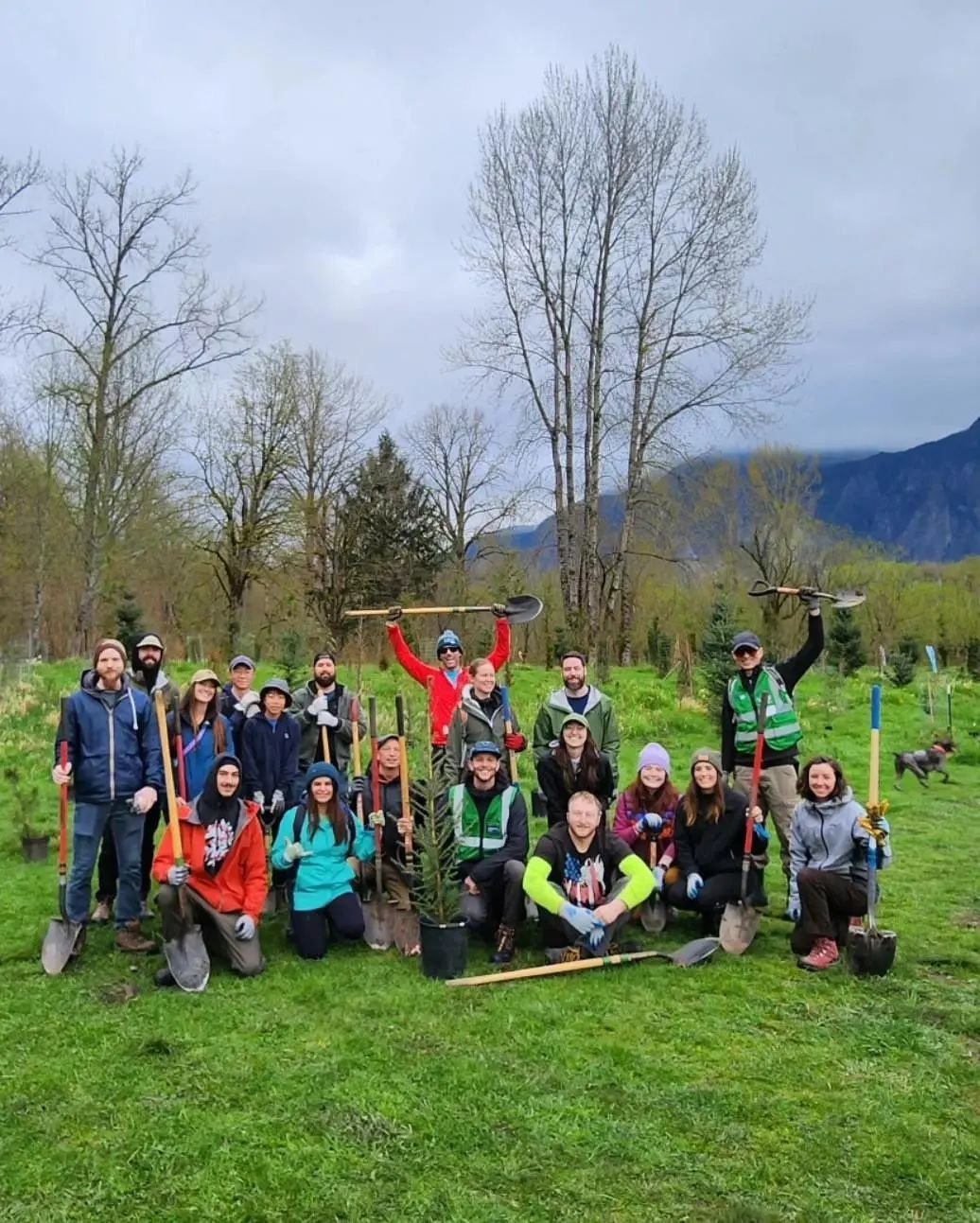Solid high-fives to the @evergreentreez team for planting hundreds of native species during Sundays tree planting!

Thank you @arborsnowboards @nwroadreps for supporting and helping get folks out there.

The Cascadia community is strong. 💪🌲