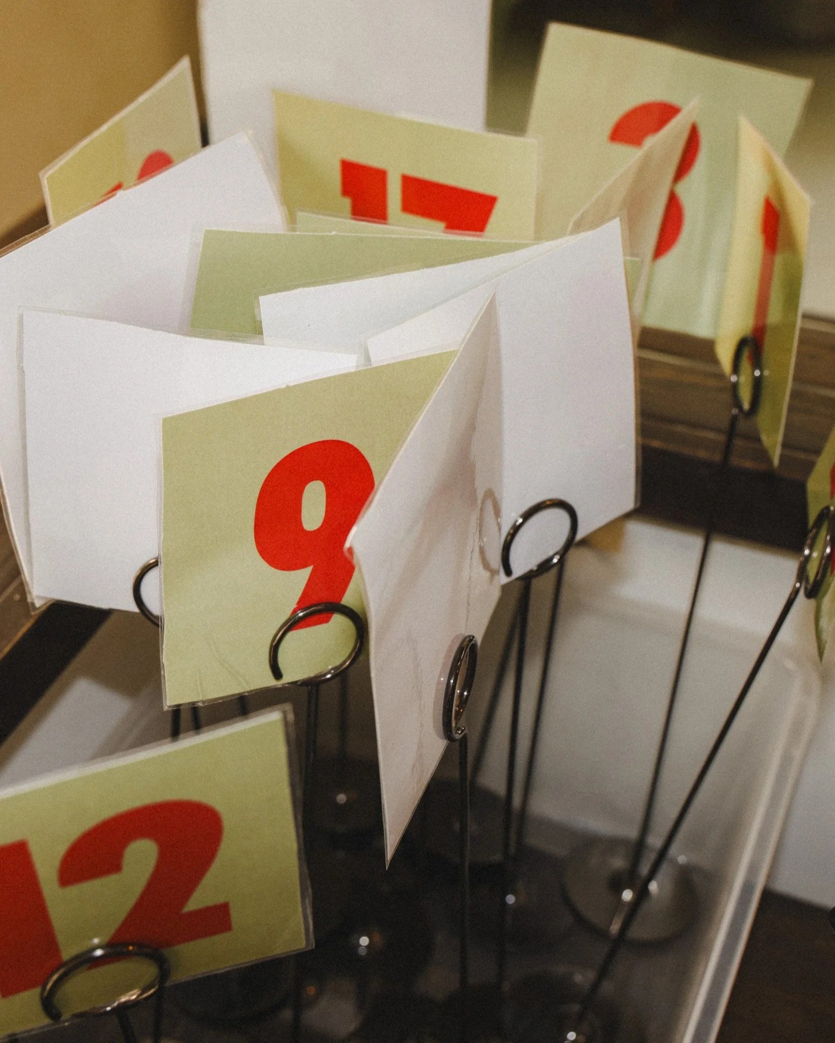 Table Numbers