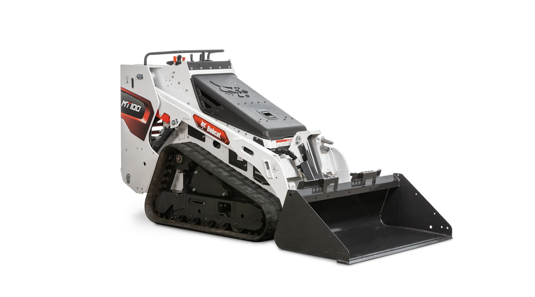 bobcat mini track loader mt100 stock image