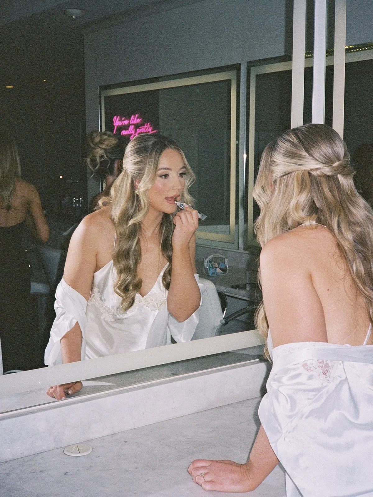 Moments before becoming a MRS🤍
&bull;
&bull;
Photographer + Videographer: @thelockharts 
Venue: @knotting_hill_place 
Hair and Makeup: @g.g_artistryteam